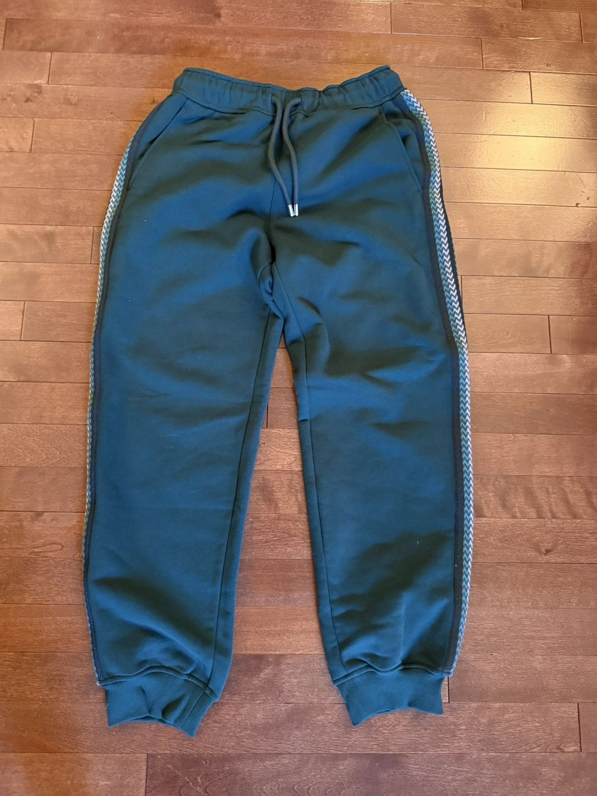 Lanvin Lanvin “Side Curb” Jogger Sweatpants - Dragon Green - Large Size US 34 / EU 50 - 1 Thumbnail