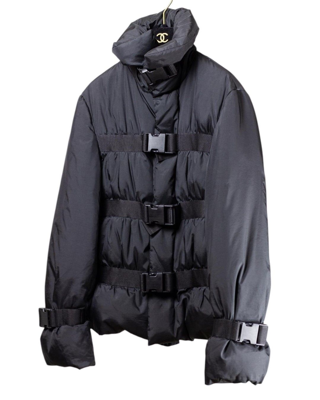 Jean Paul Gaultier F/W 2003 RUNWAY GOOSE DOWN BONDAGE PUFFER JACKET Size M / US 6-8 / IT 42-44 - 1 Thumbnail
