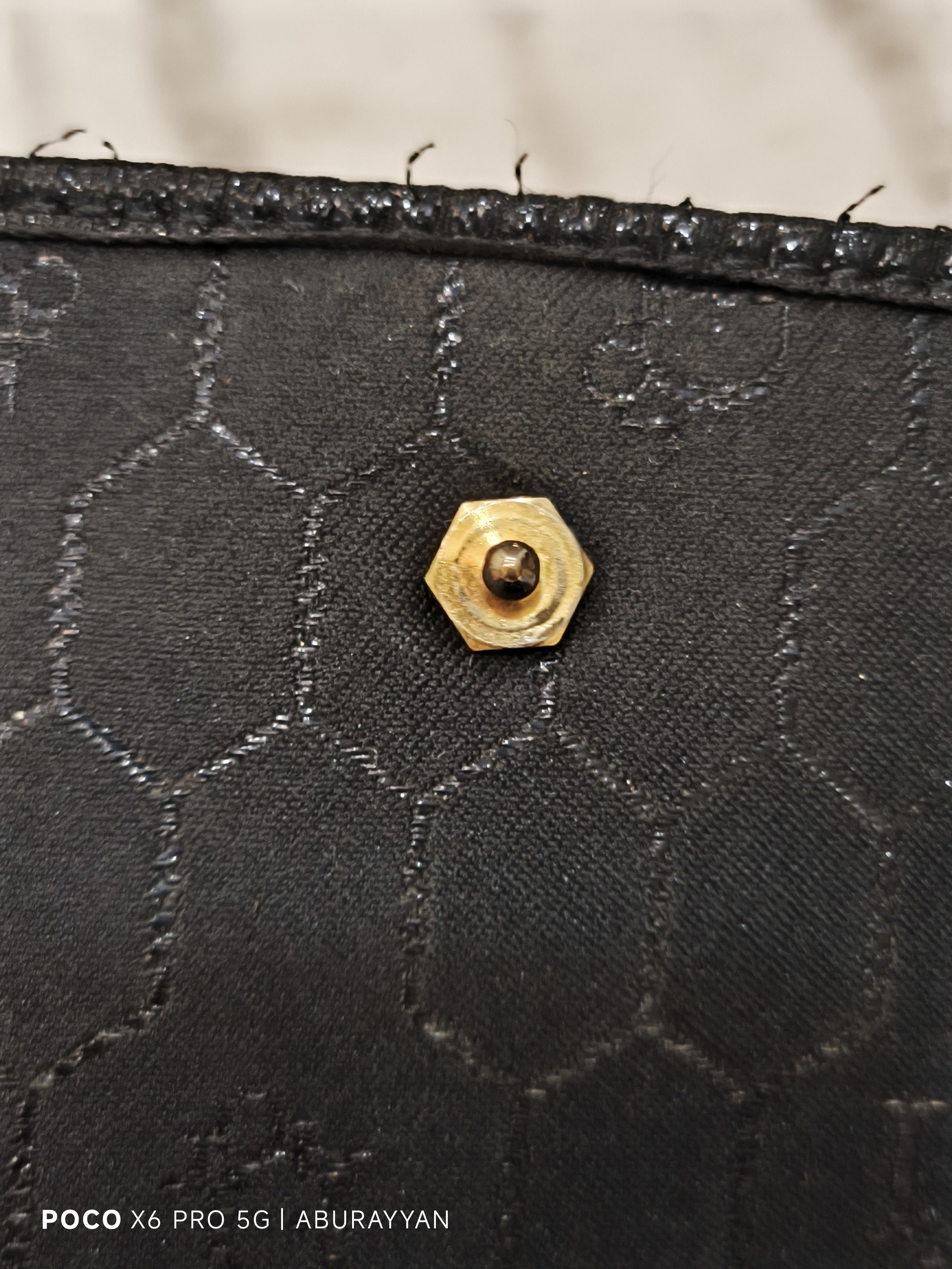 Dior Christian Dior Honeycomb Canvas Chain Shoulder Bag Black Size ONE SIZE - 13 Thumbnail