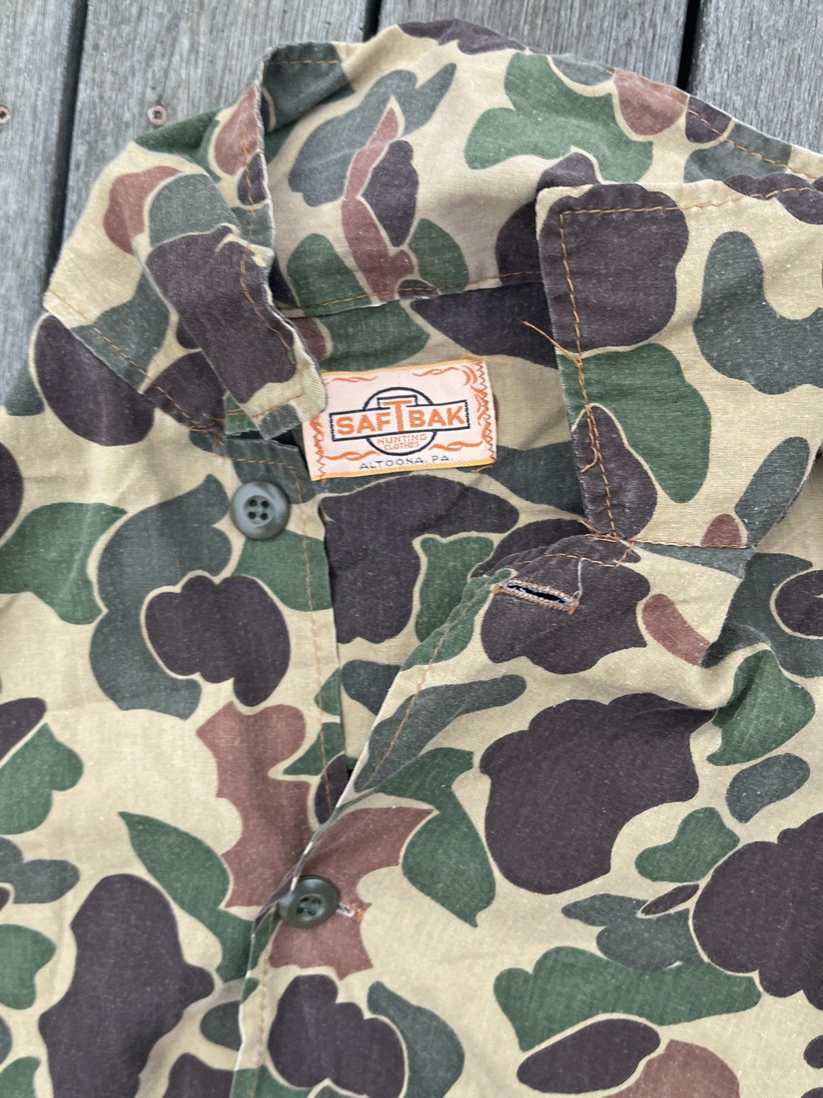 SafTbak vintage duck camo shirt medium Size US M / EU 48-50 / 2 - 3 Thumbnail