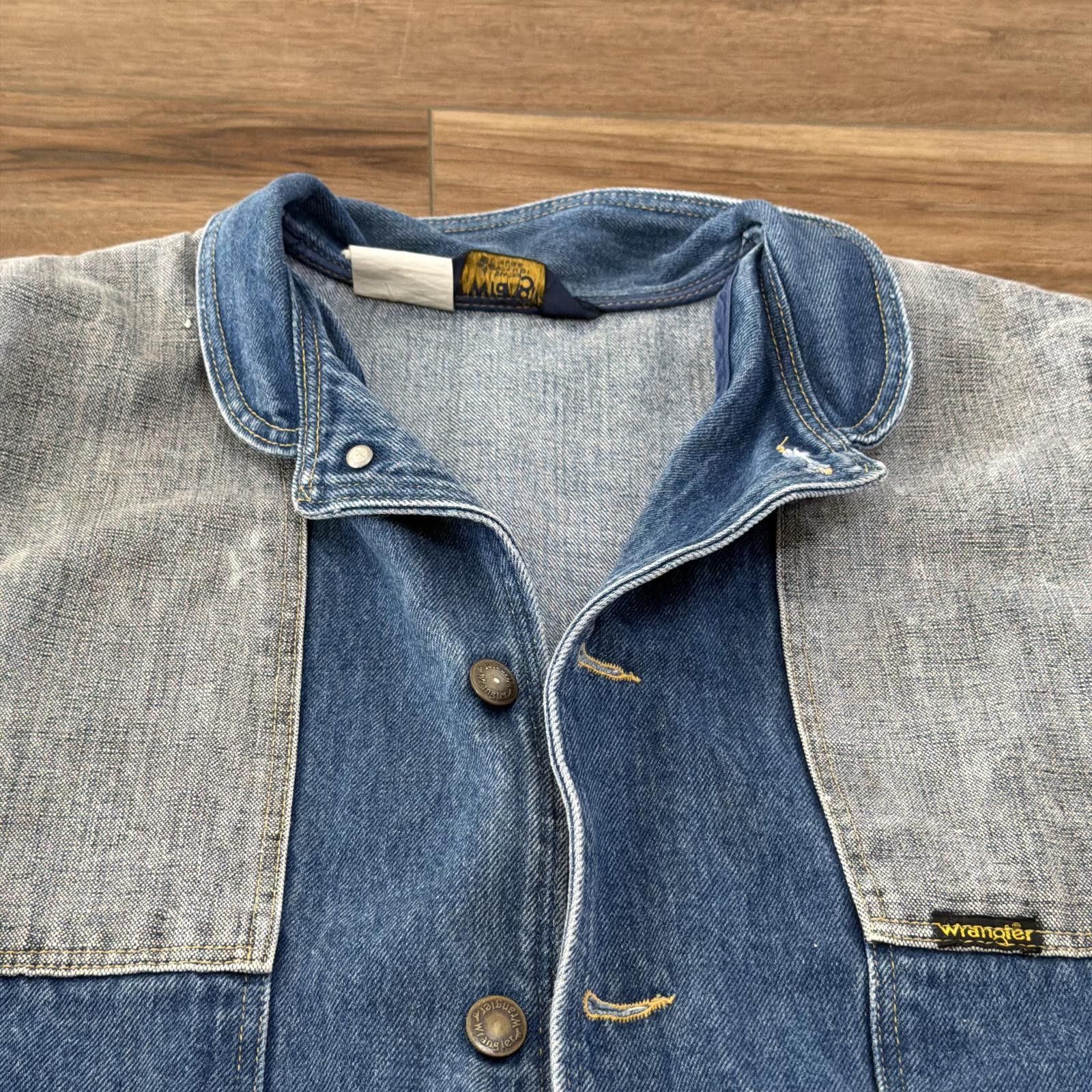 Wrangler Vintage 80s Wrangler Denim Vest Western Cowboy Size L Size US L / EU 52-54 / 3 - 2 Thumbnail