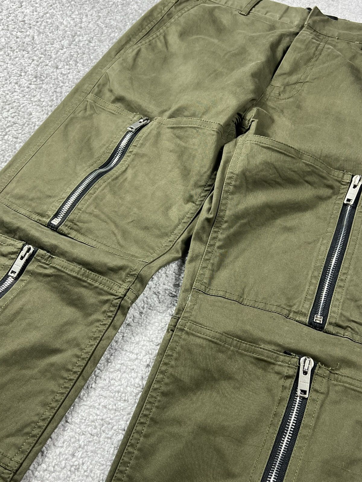 Givenchy Givenchy Zip Detail Pants “Khaki Green” Size US 30 / EU 46 - 6 Thumbnail