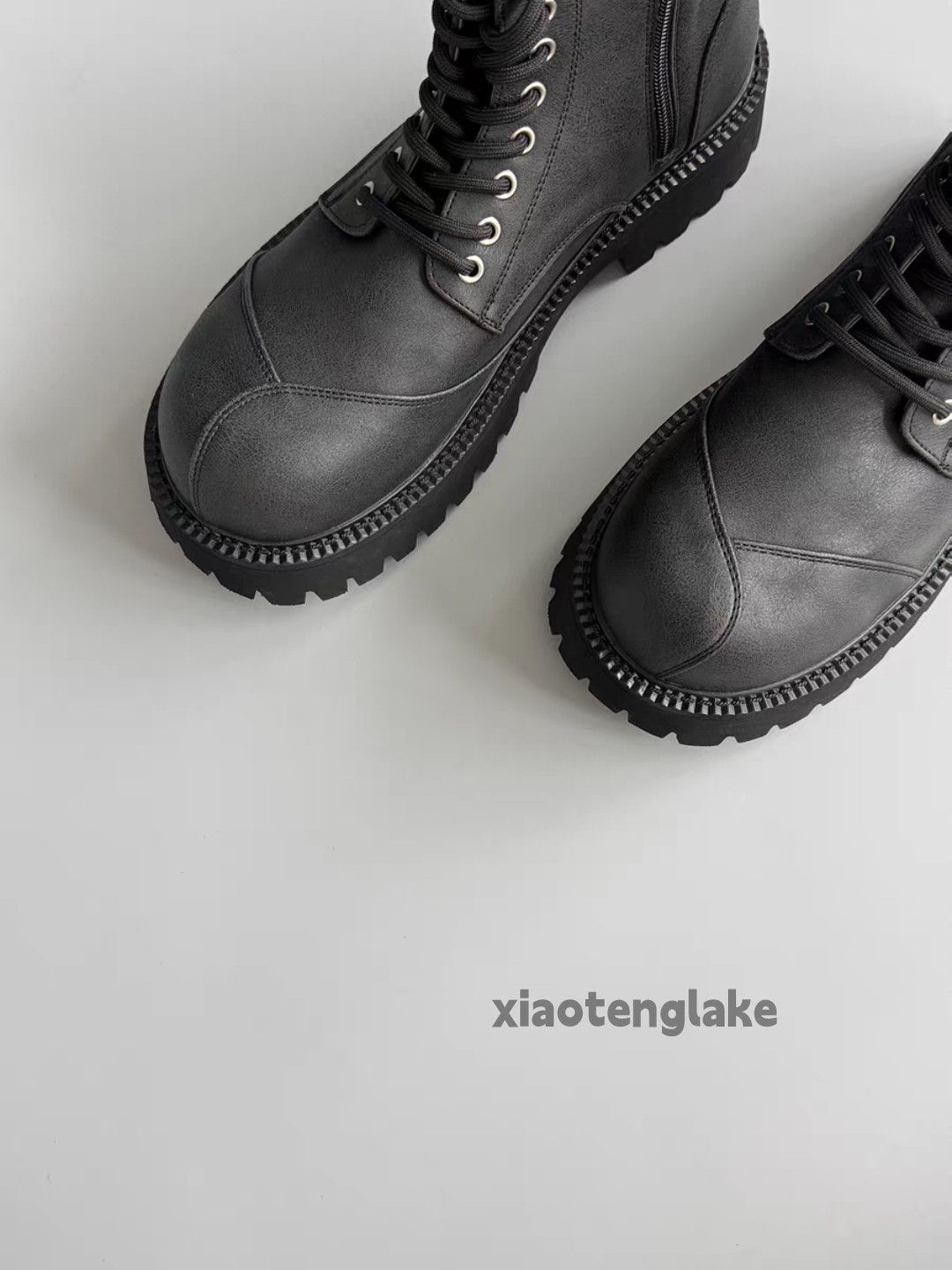 Vintage Utility military motorcycle rocker outdoor punk boots shoes Size US 12 / EU 45 - 5 Thumbnail