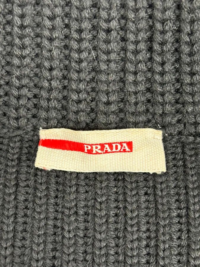 Prada AW2011 Prada Black Officer Wool Textured Knit Cardigan Sweater Size M / US 6-8 / IT 42-44 - 9 Thumbnail
