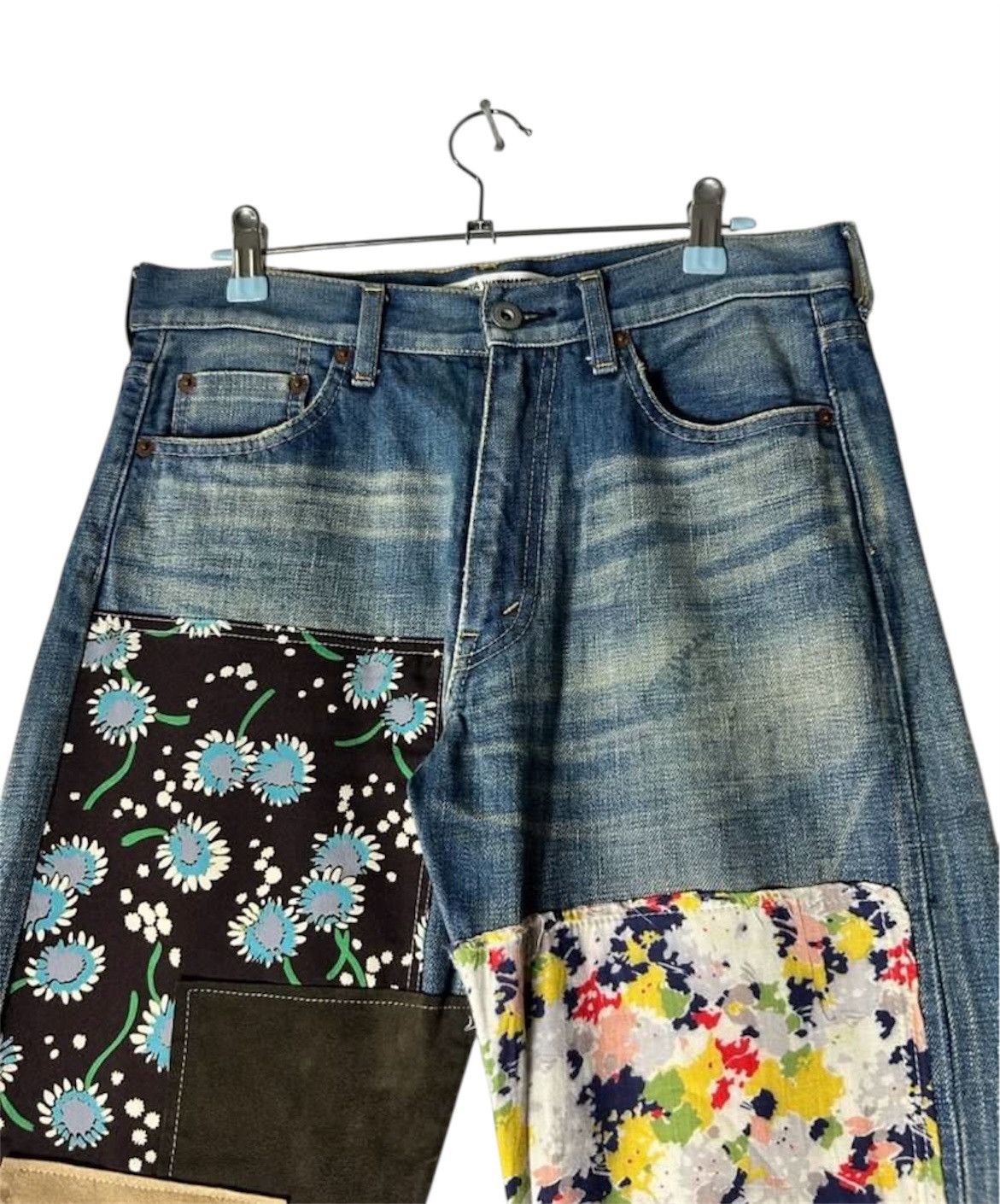 Junya Watanabe Junya Watanabe Comme Des Garcons Cdg Patchwork Cropped Jeans Size US 30 / EU 46 - 11 Thumbnail