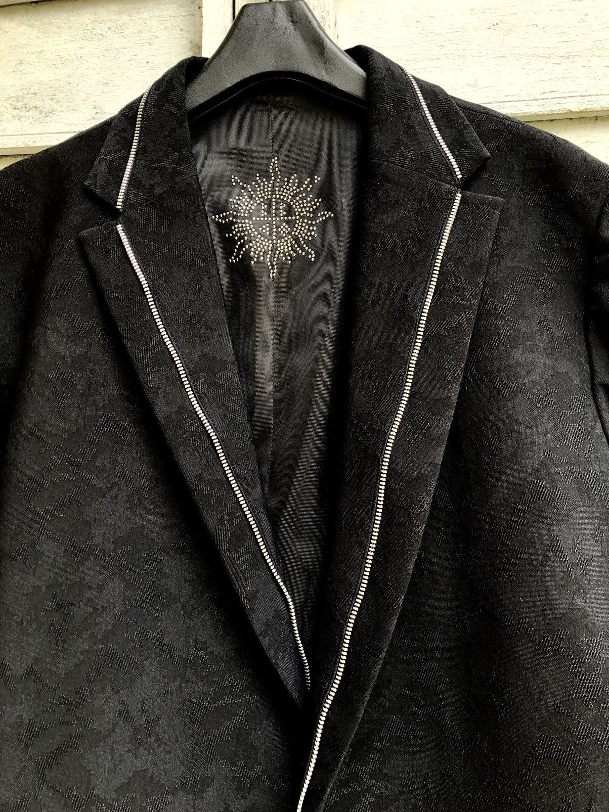 Japanese Brand BBCO EMBOSSED ZIPPER LINING TRIM LUXURY JACKET DESIGN Size US M / EU 48-50 / 2 - 4 Thumbnail