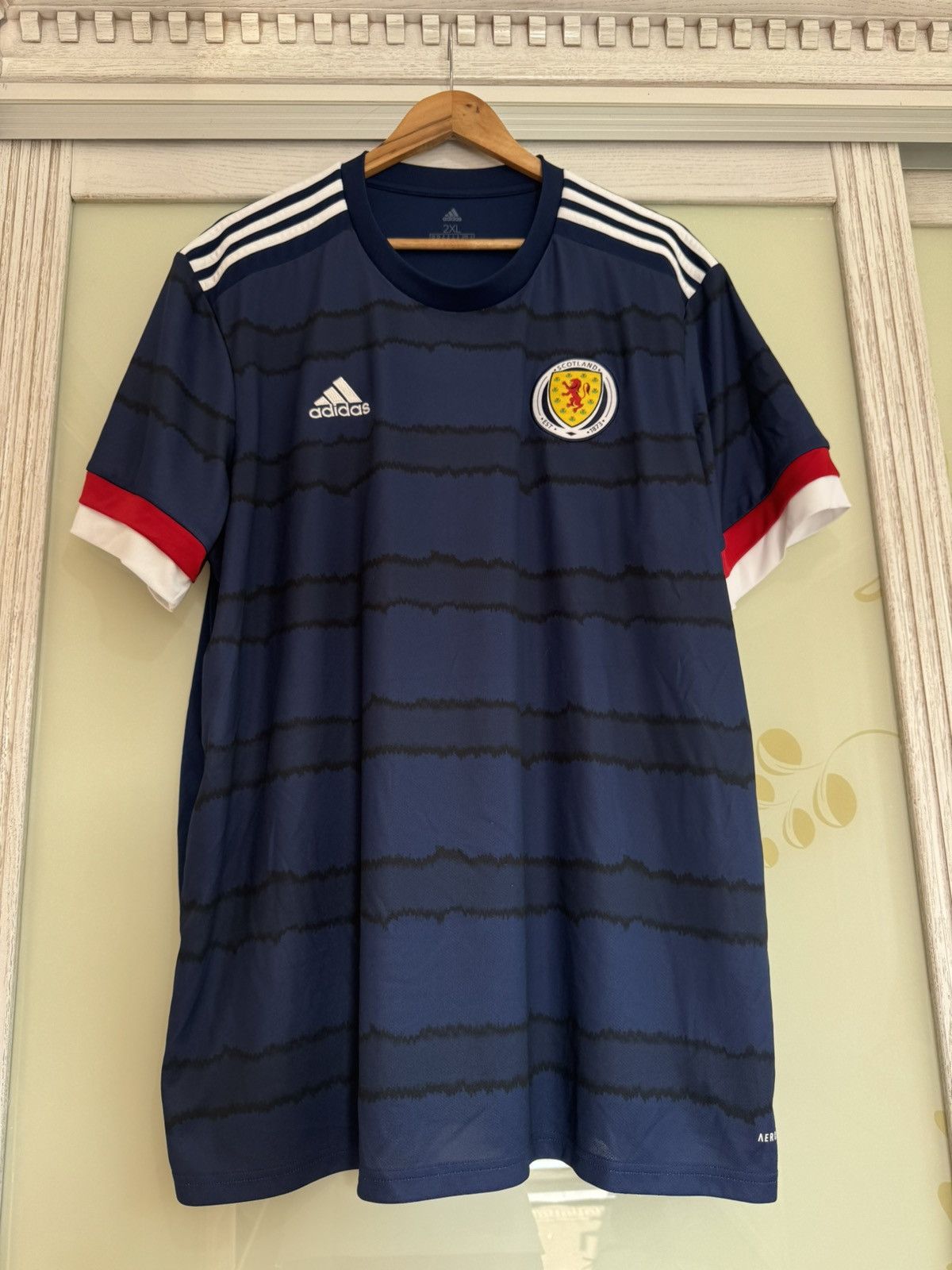 Adidas Scotland 2019-2020 Home Soccer Jersey Football Kit Shirt Size US XXL / EU 58 / 5 - 5 Thumbnail