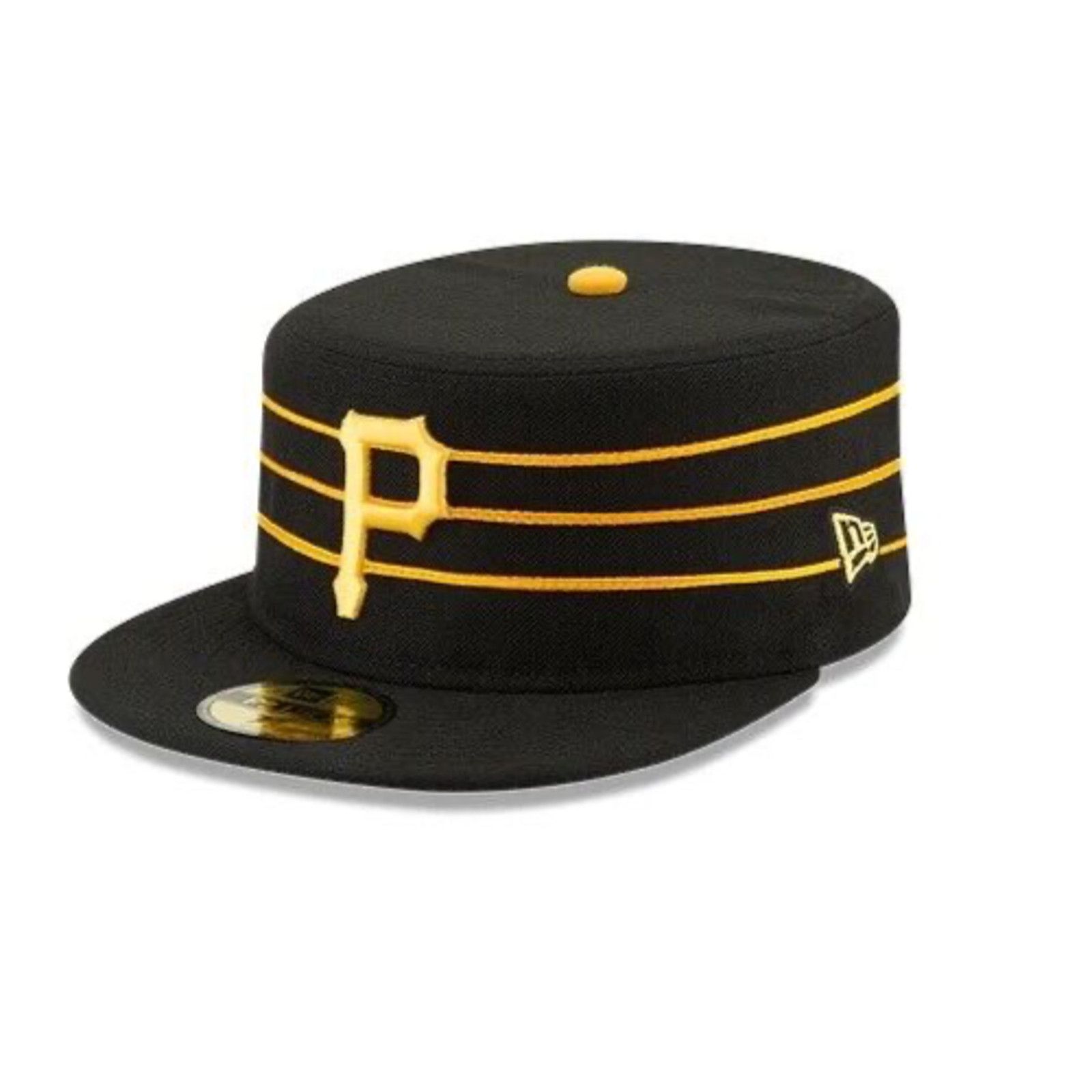 New Era Pittsburgh Pirates New Era Pillbox Stripe Hat MLB Sz 6 3/8 Size ONE SIZE - 2 Thumbnail