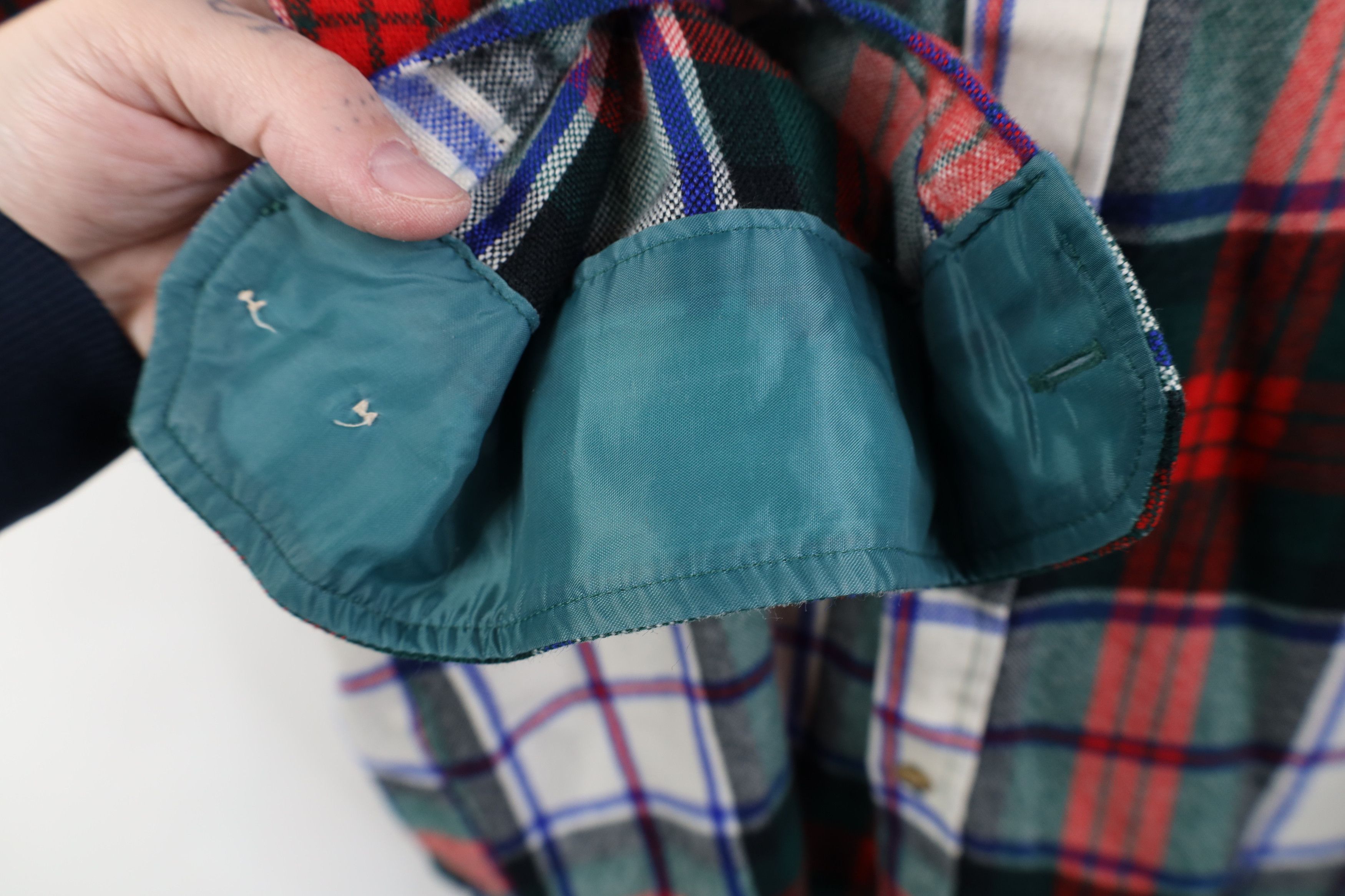 Vintage Vintage 90s Streetwear Flannel Collared Button Shirt Plaid Size US L / EU 52-54 / 3 - 9 Thumbnail