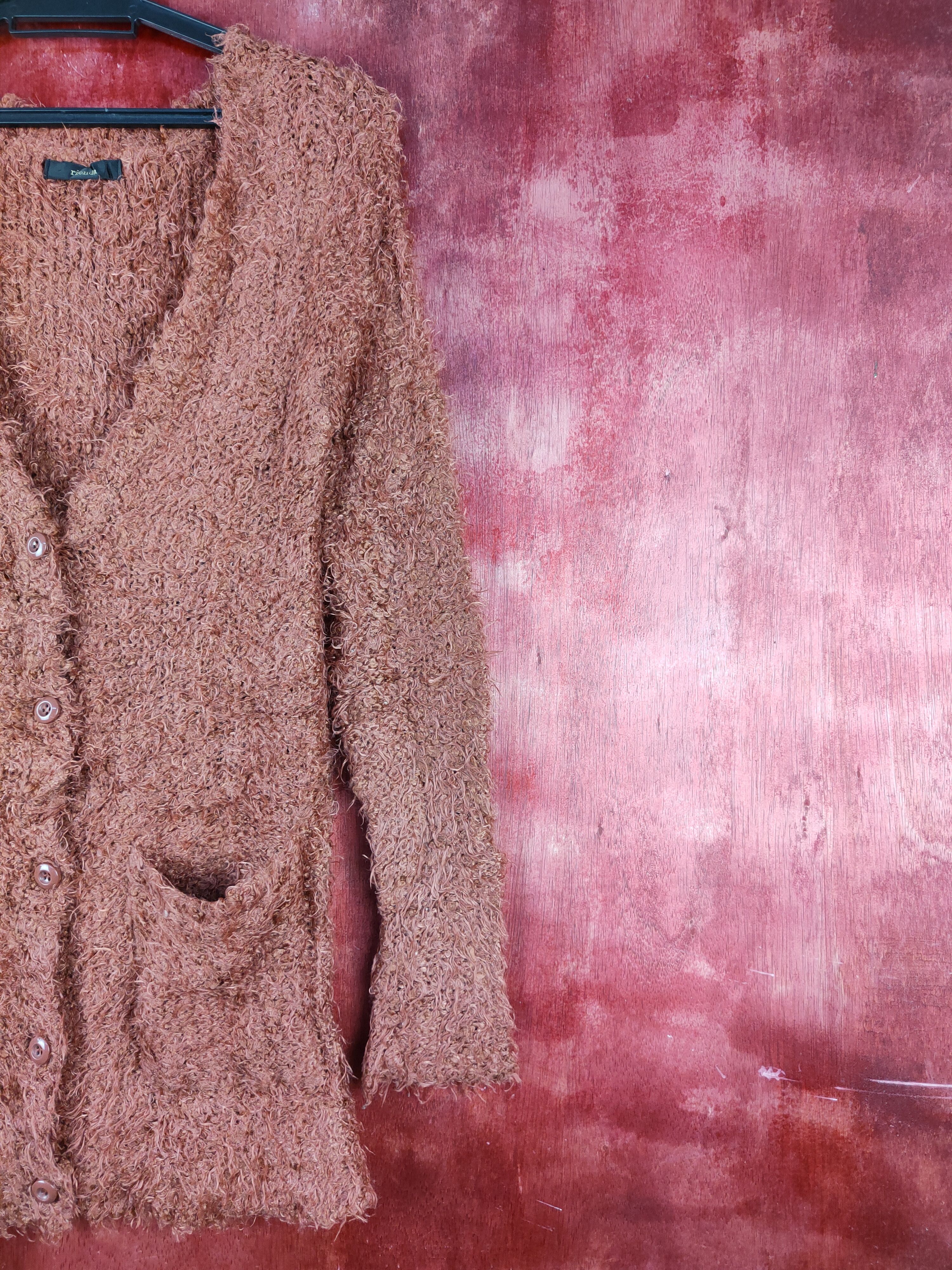 Homespun Knitwear × Japanese Brand Rienda Brown Fur Mohair Knitwear Cardigan #S2002 Size S / US 4 / IT 40 - 5 Thumbnail