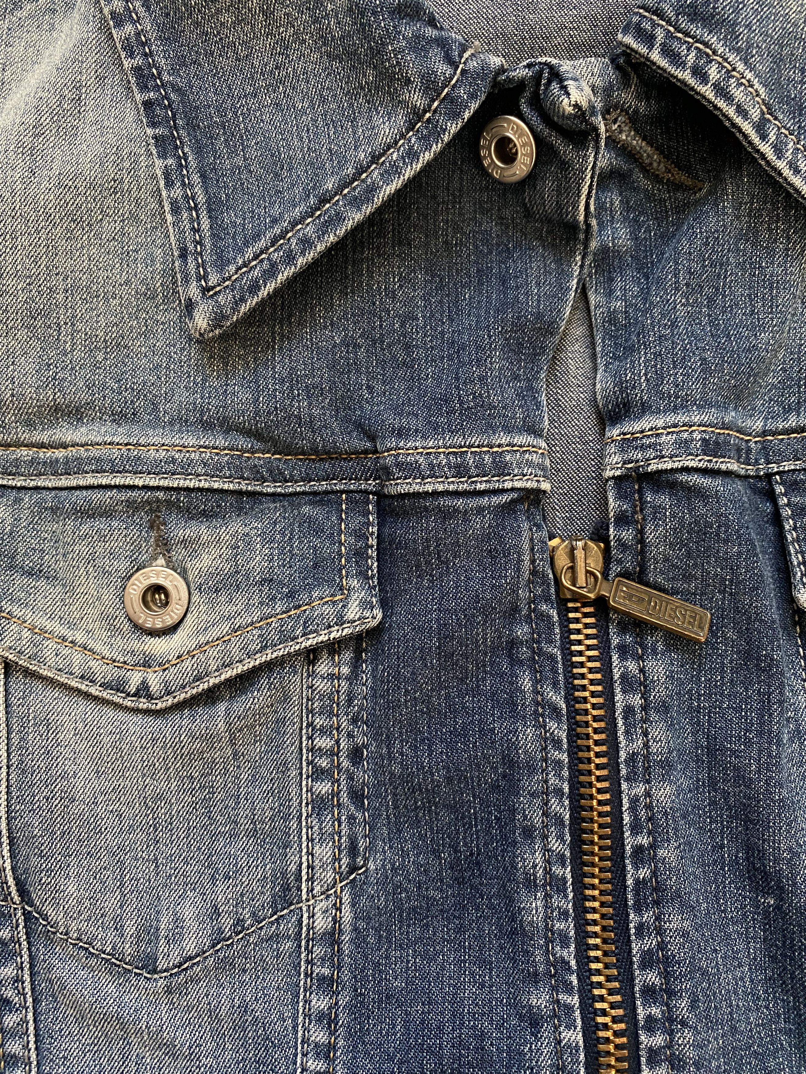 Diesel × Vintage Vintage Diesel Denim Jacket – Women’s S-M Size M / US 6-8 / IT 42-44 - 2 Thumbnail