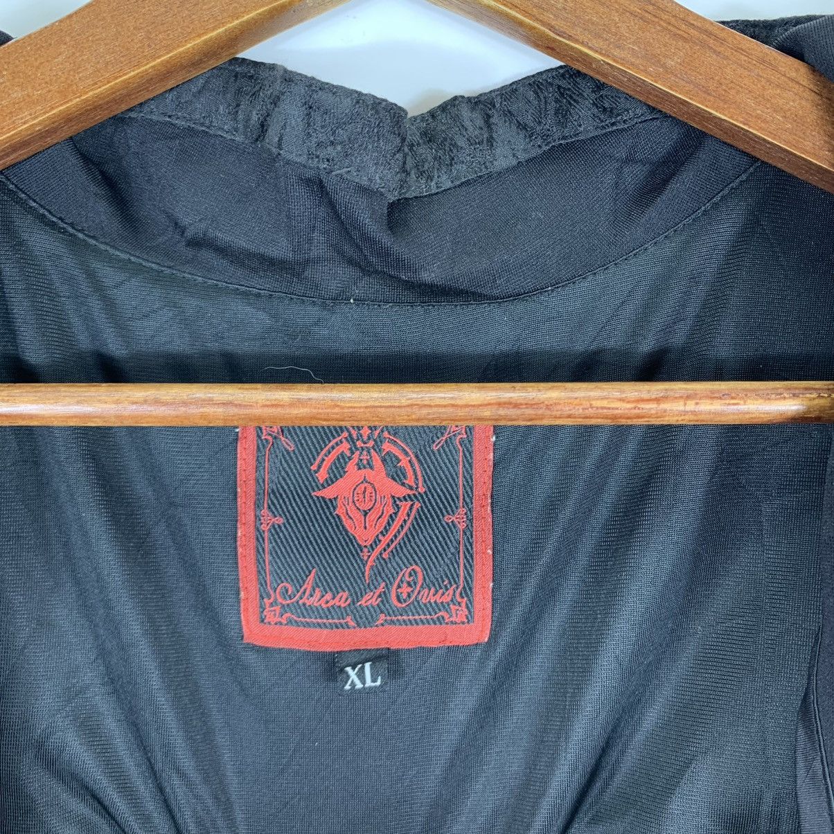 Designer VINTAGE ARCA ET OVIS BAT WING GOTHIC BLACK BLOUSE Size XL / US 12-14 / IT 48-50 - 11 Thumbnail