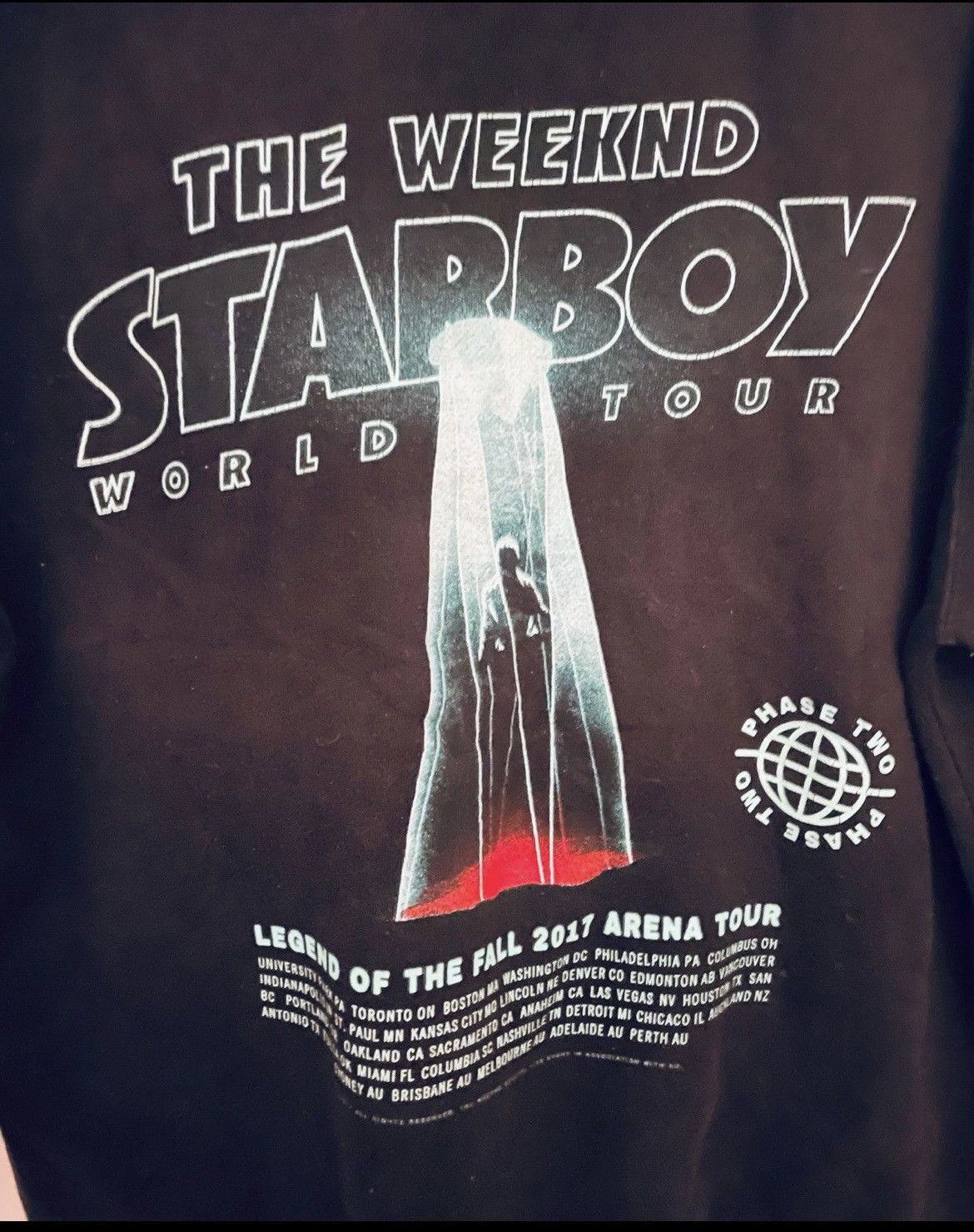 The Weeknd × XO The Weeknd Starboy 2017 LOTF Phase 2 Tour Hoodie Size S Rare Size US S / EU 44-46 / 1 - 5 Thumbnail