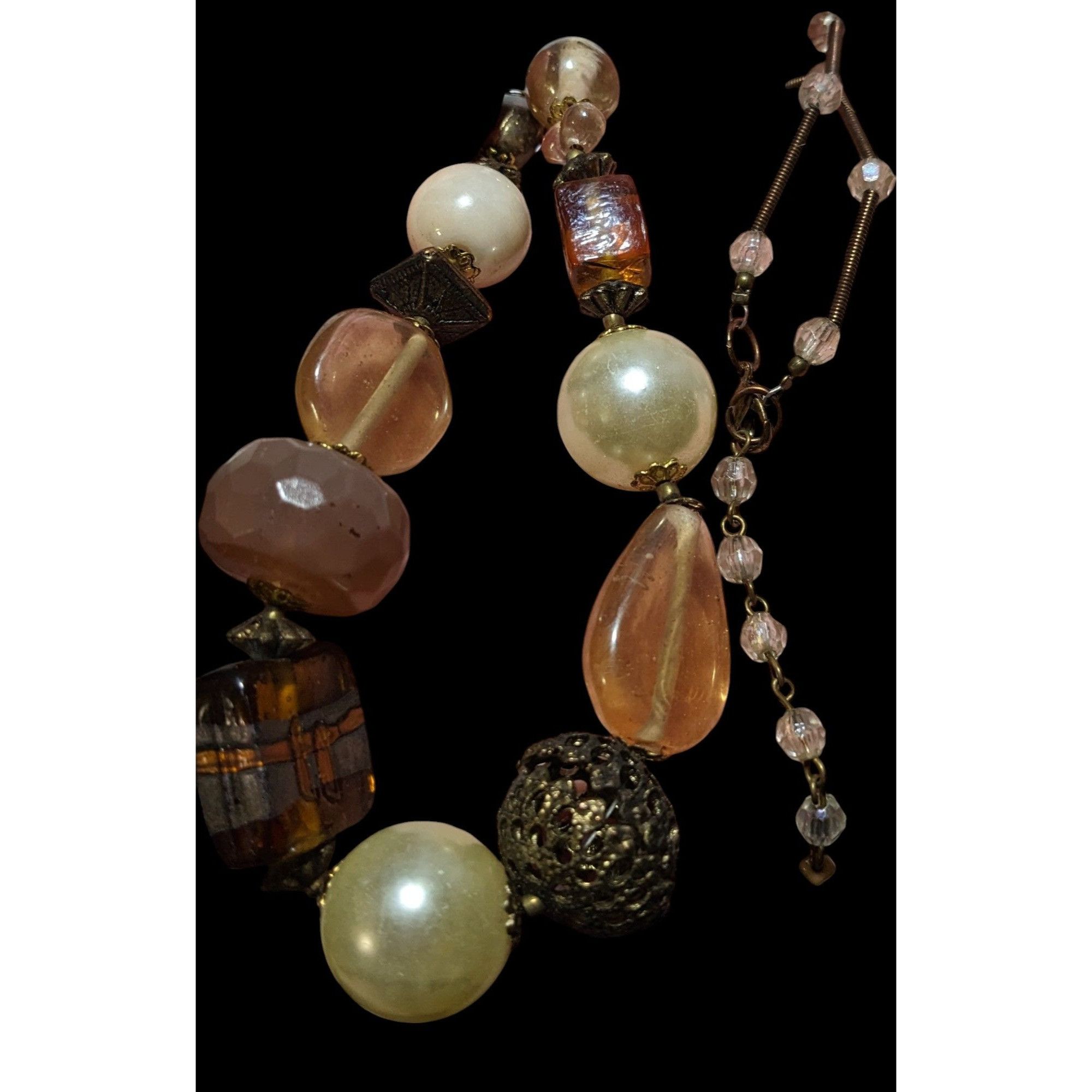 Other Vintage Mixed Medial Gold Chunky Beaded Necklace Size ONE SIZE - 5 Thumbnail