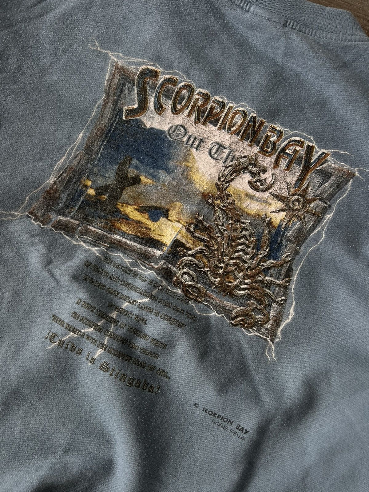 Vintage Vintage Y2K Scorpion Bay Overprint Blue American Sweatshirt Size US M / EU 48-50 / 2 - 12 Thumbnail