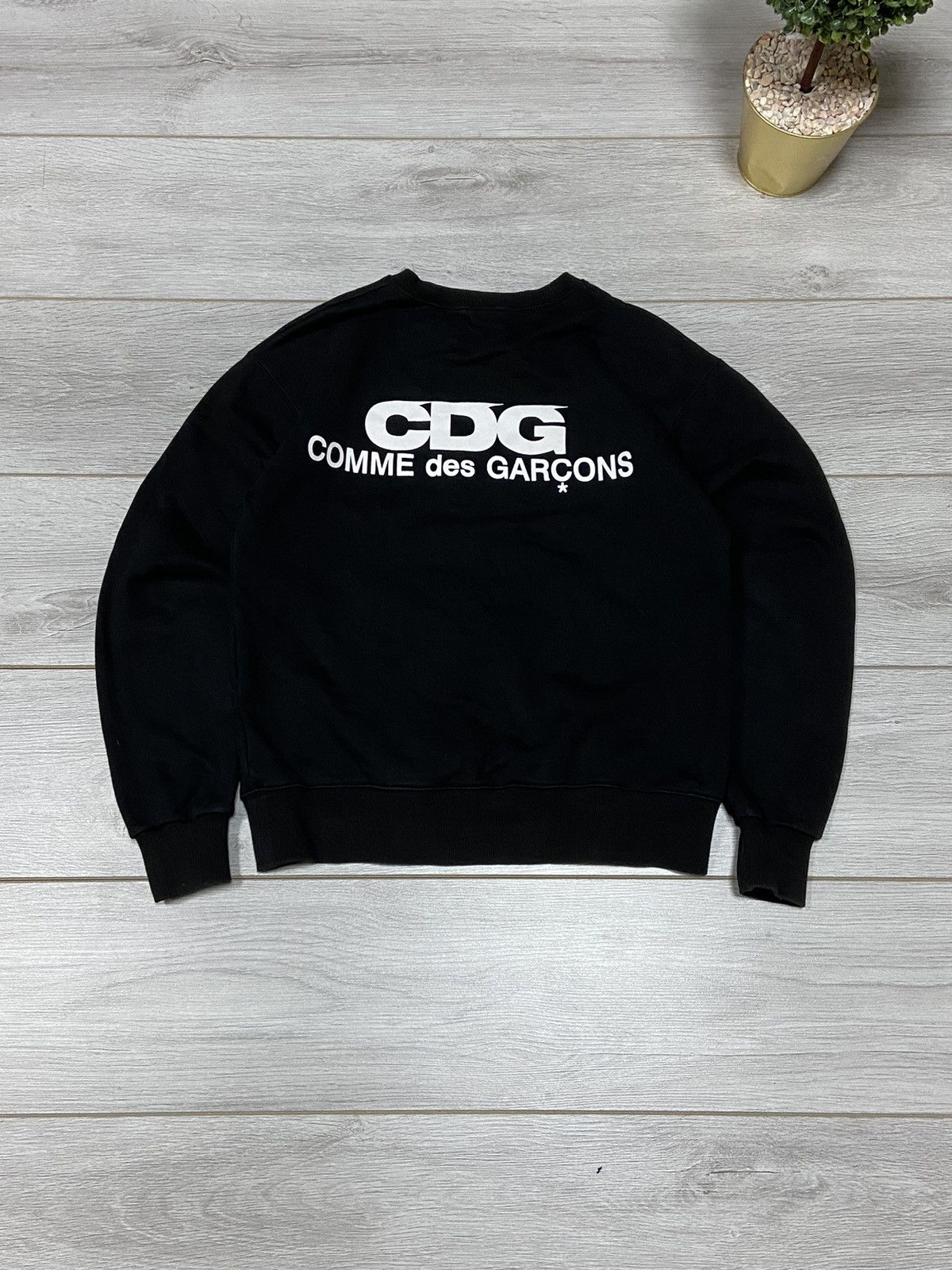 Comme des Garcons Vintage CDG Comme des Garcons Big Spell Out Sweatshirt Size US S / EU 44-46 / 1 - 1 Thumbnail