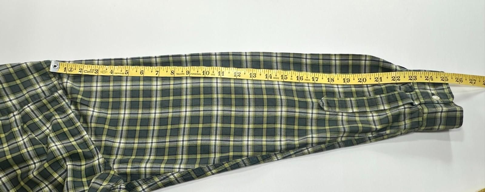 Nautica Nautica Jeans Co 100% Cotton Button Up Plaid Green Mens M Size US M / EU 48-50 / 2 - 6 Thumbnail