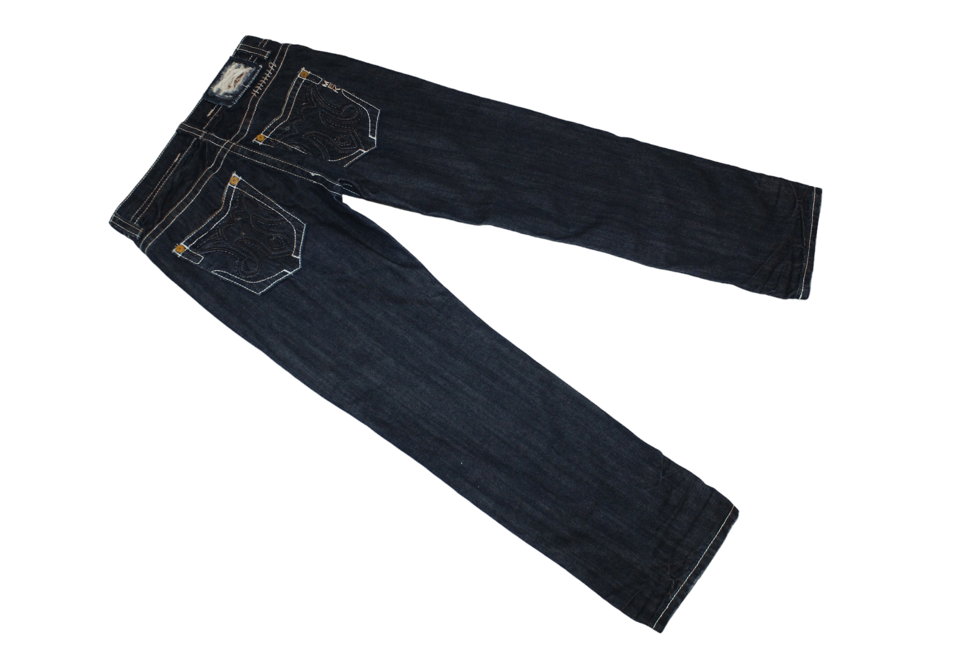 Mek Denim Y2K💥MEK DENIM USA Handcrafted Button Fly Baggy Rap Jeans Size US 33 - 9 Thumbnail