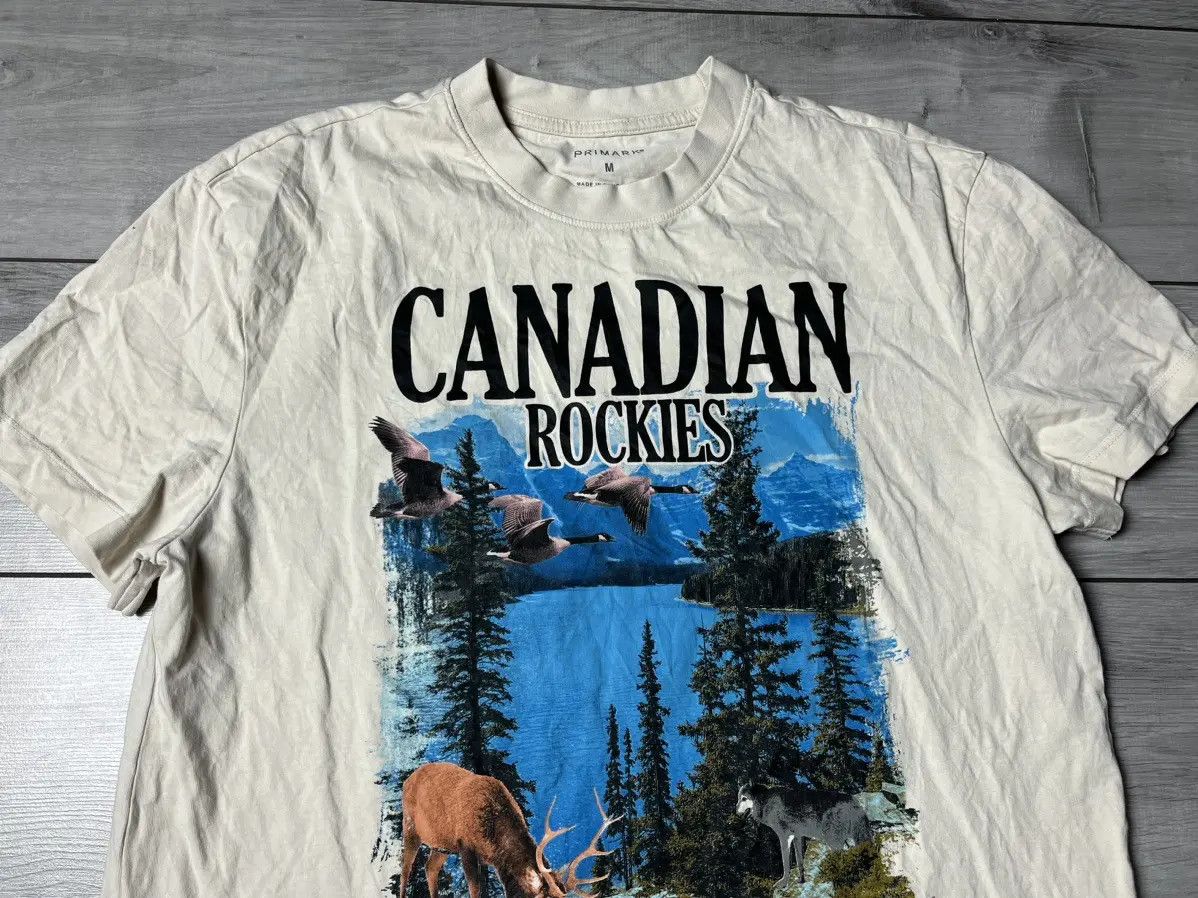 Band Tees Canadian Rockies Tshirt Alberta Lake Moriane Size US M / EU 48-50 / 2 - 3 Thumbnail