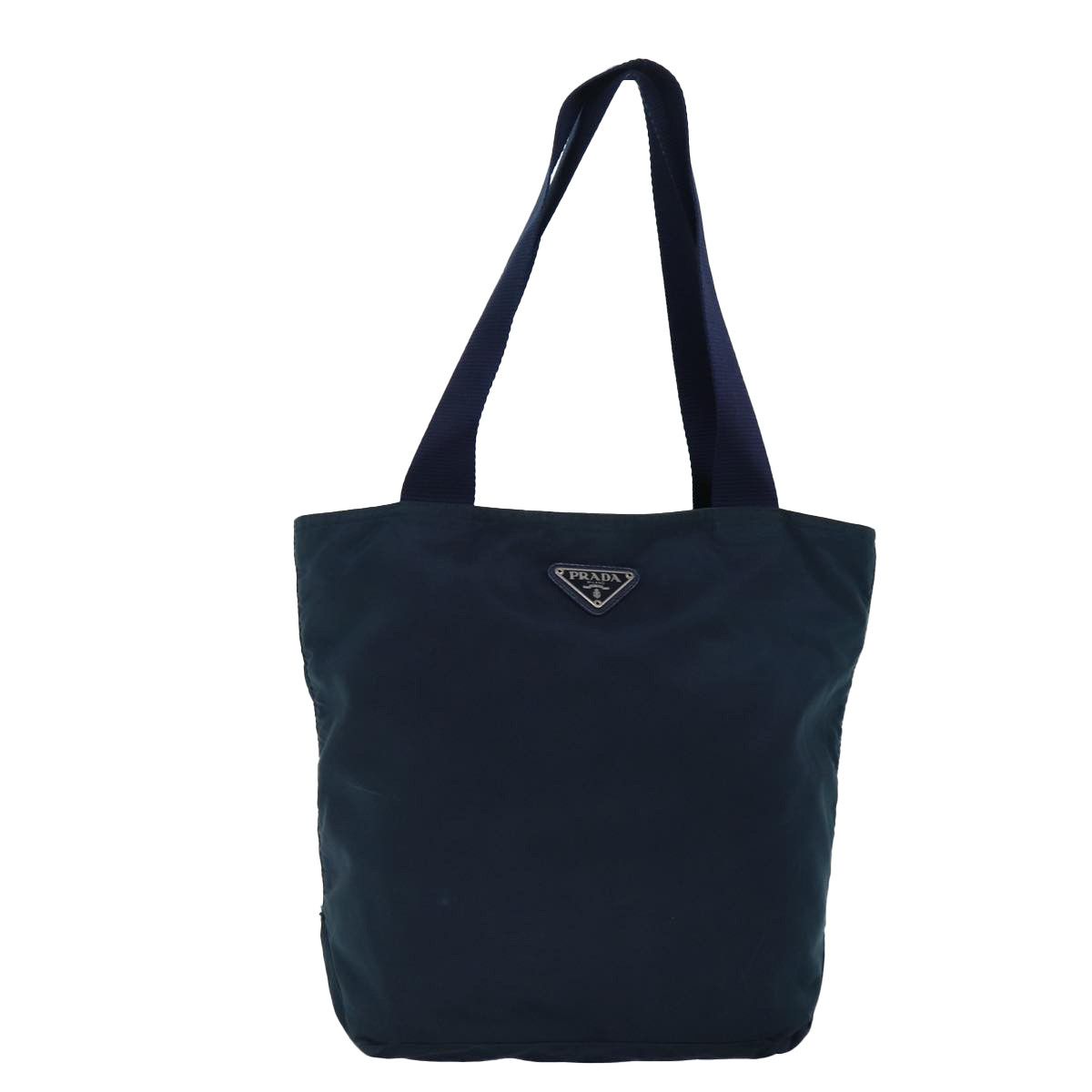 Prada Tessuto Navy Synthetic Tote Bag (Pre-Owned) Size ONE SIZE - 1 Thumbnail