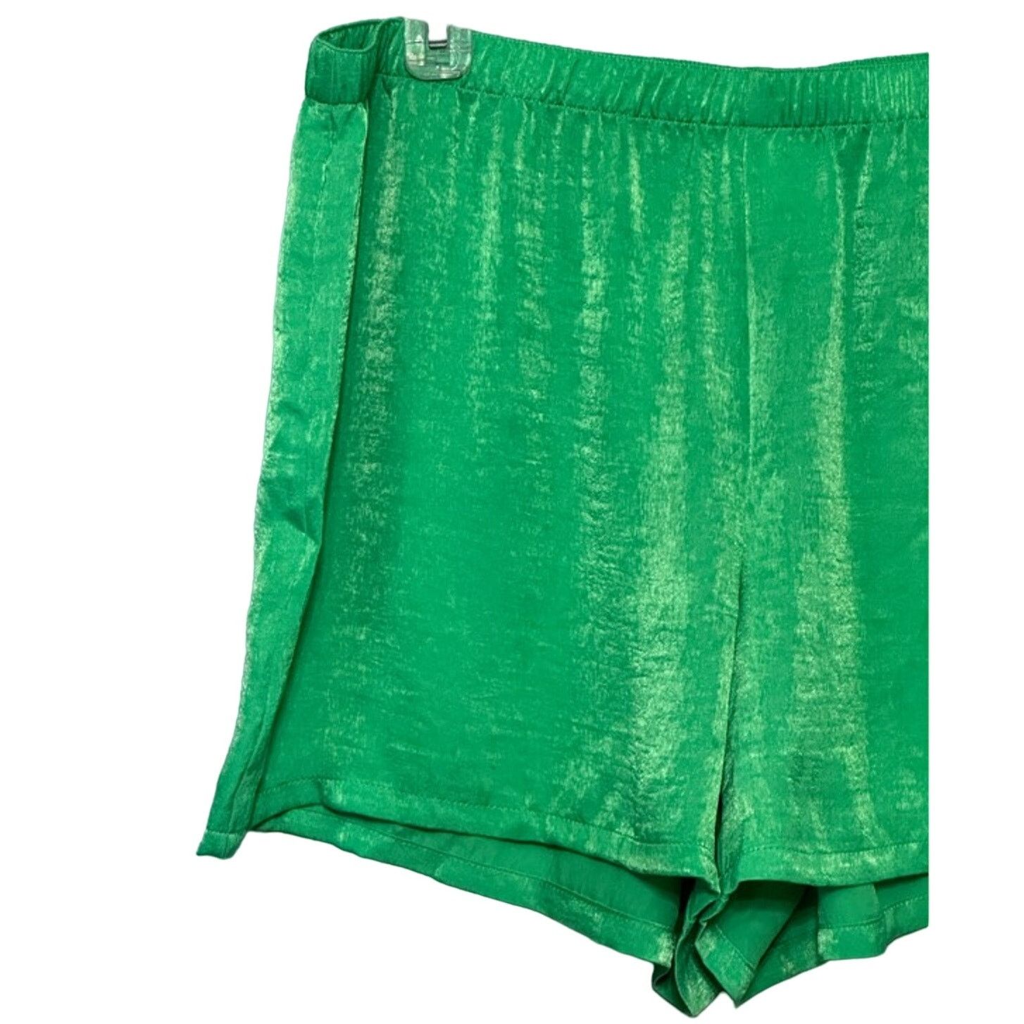 Other Abound Shorts High Rise Elastic Waistband Green Women's L Size 35" - 3 Thumbnail