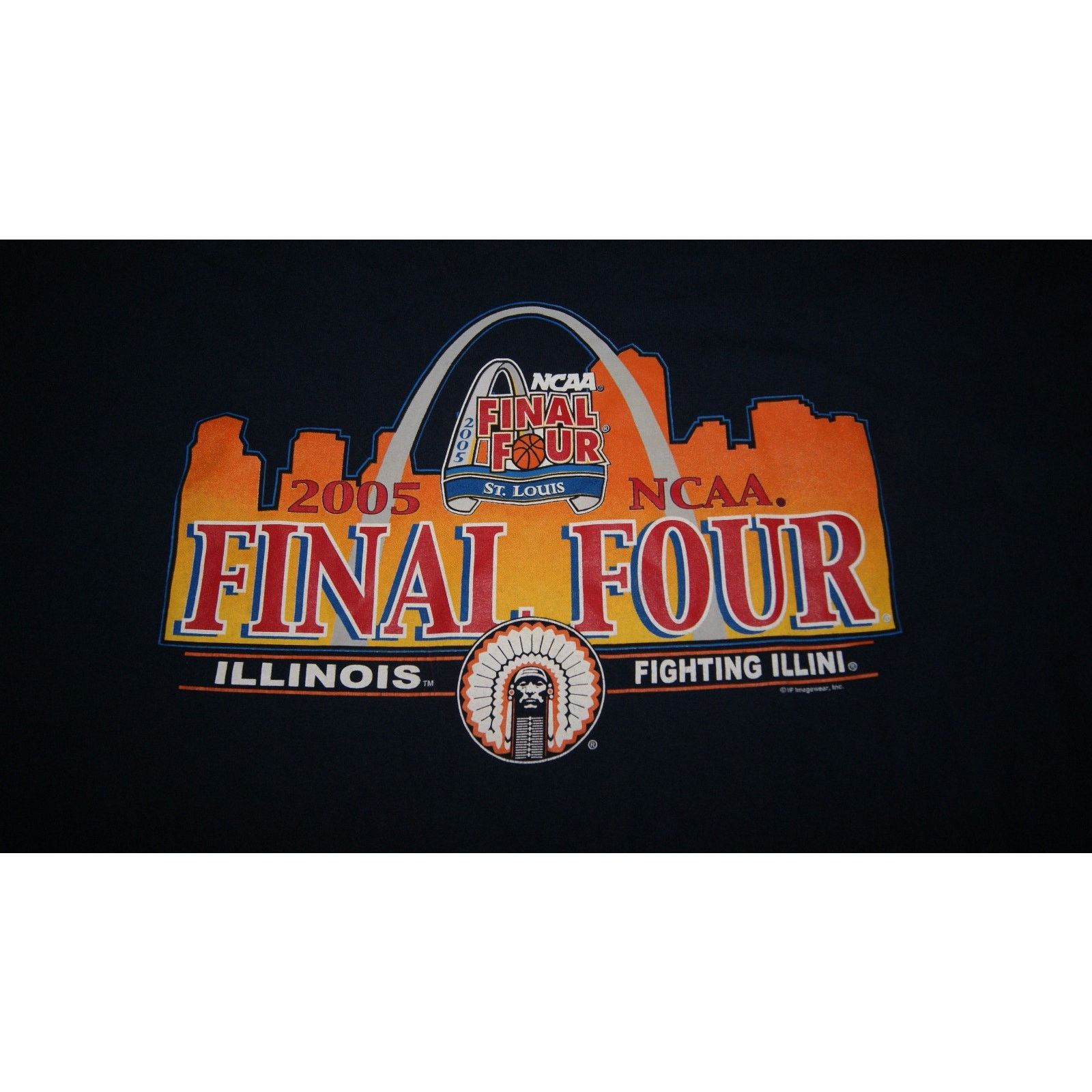 CSA VTG ILLINOIS FIGHTING Chief 2005 NCAA Final Four 2XL TShirt Size US XXL / EU 58 / 5 - 3 Thumbnail