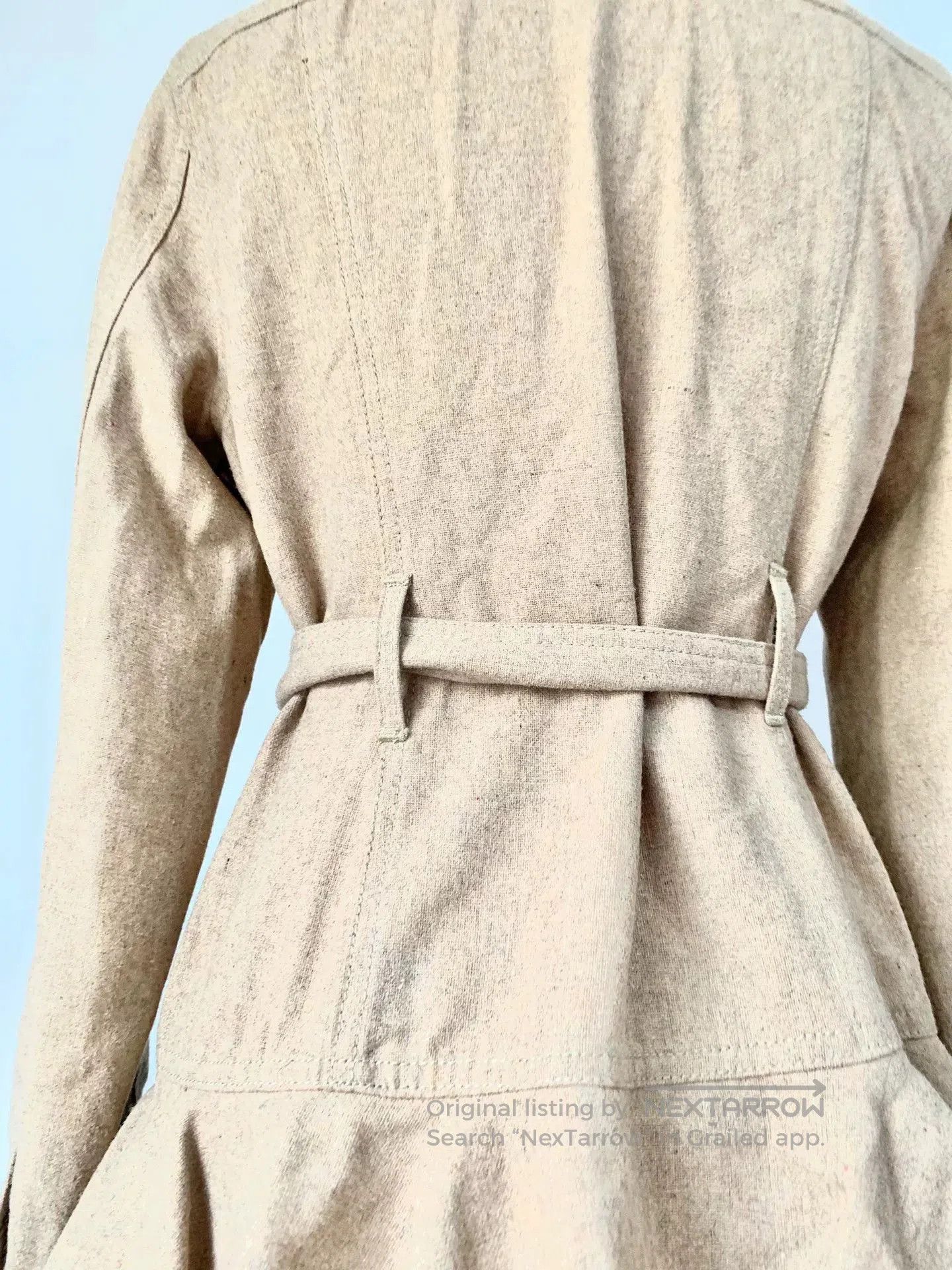 Vivienne Westwood beige ruffled coat with removable lace trim. Size XXS / US 00 / IT 34 - 7 Thumbnail