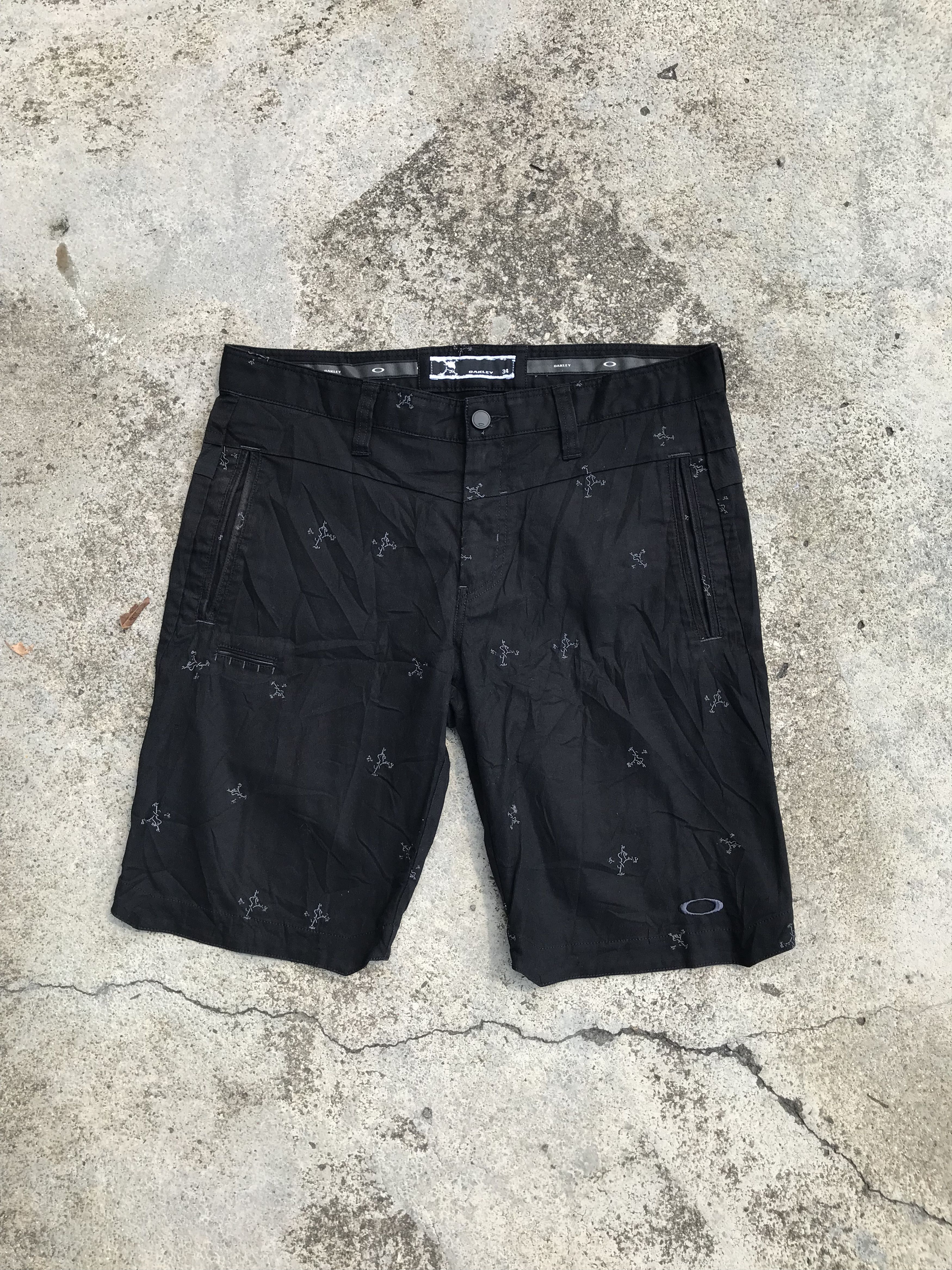 パンツ 90~00s OAKLEY short pants black OAKLEY オークリー キッズ ハーフパンツ ジャージ 130-160cm