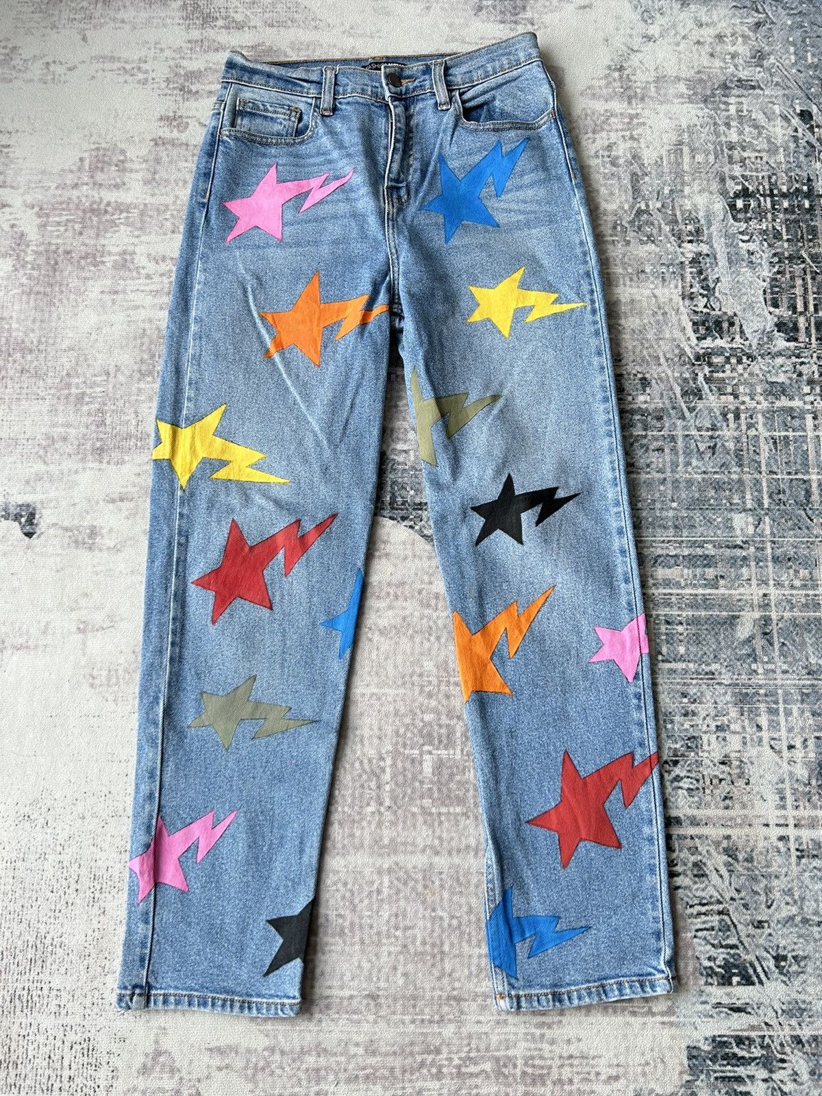 Japanese Brand Star Custom Monogram Jeans Size US 28 / EU 44 - 1 Thumbnail