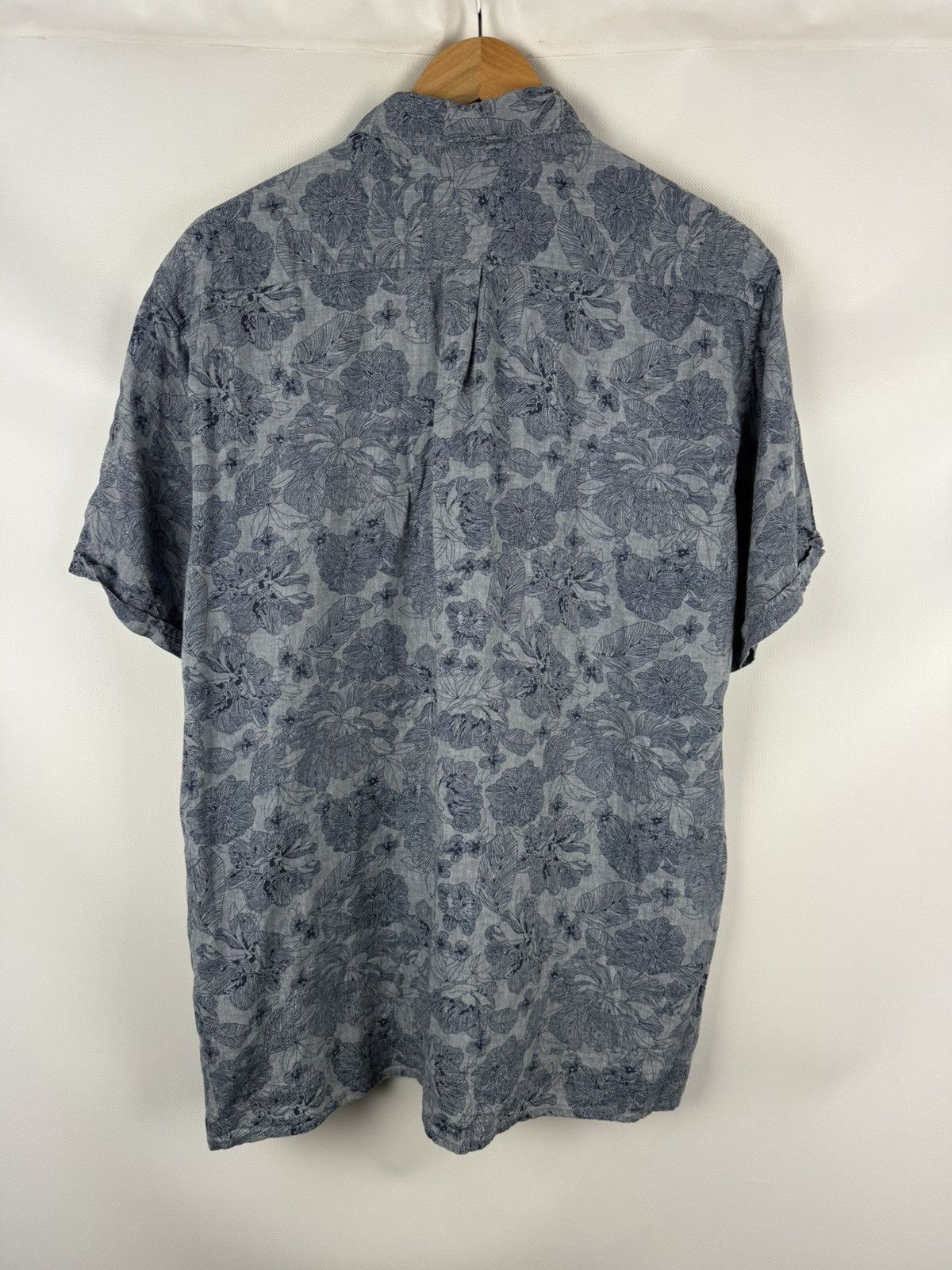 Barbour Barbour Lyocell Linen Overprinted Button Up Hawaiian Shirt Size US XL / EU 56 / 4 - 15 Thumbnail