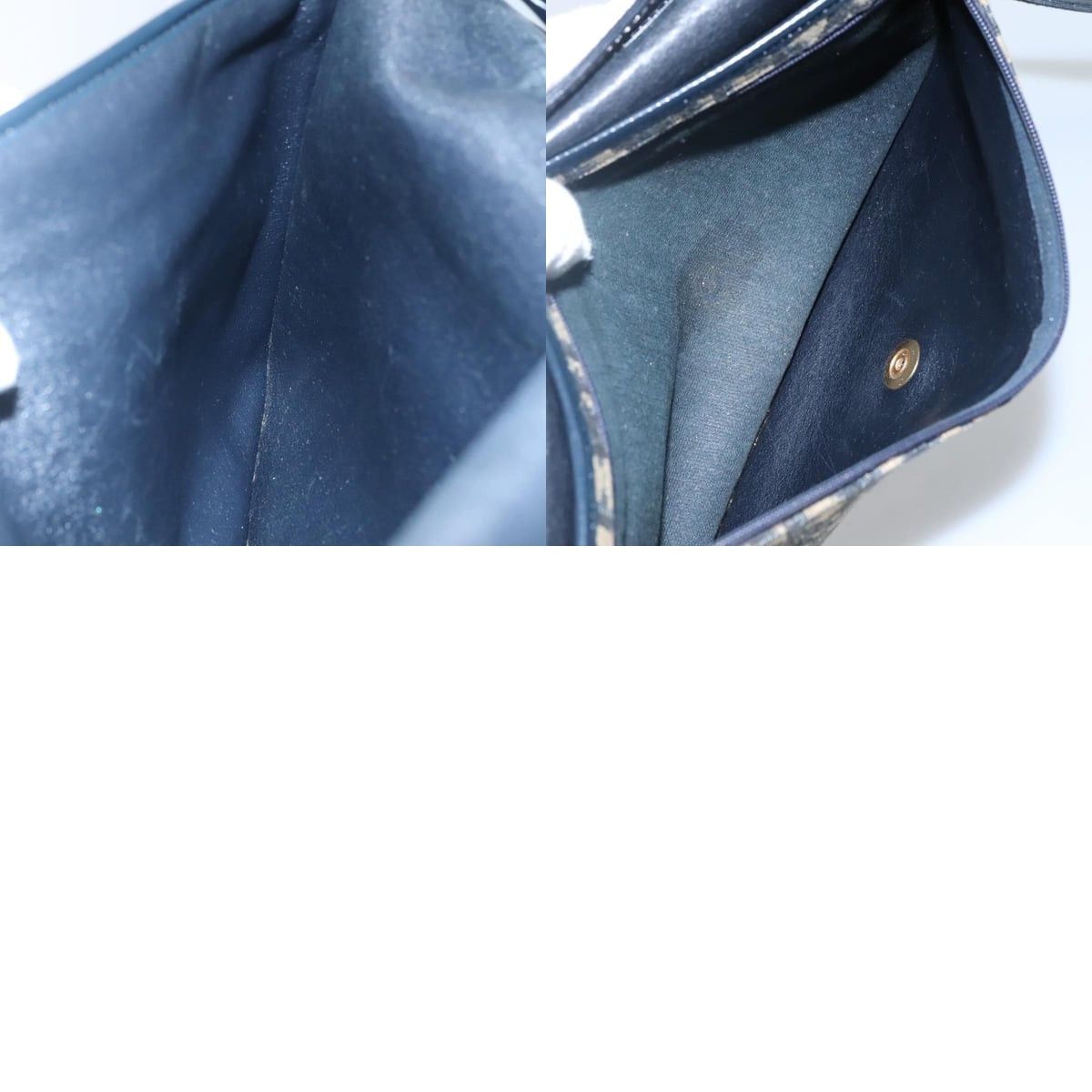 Dior DIOR Trotter Canvas Shoulder Bag Navy Size ONE SIZE - 12 Thumbnail
