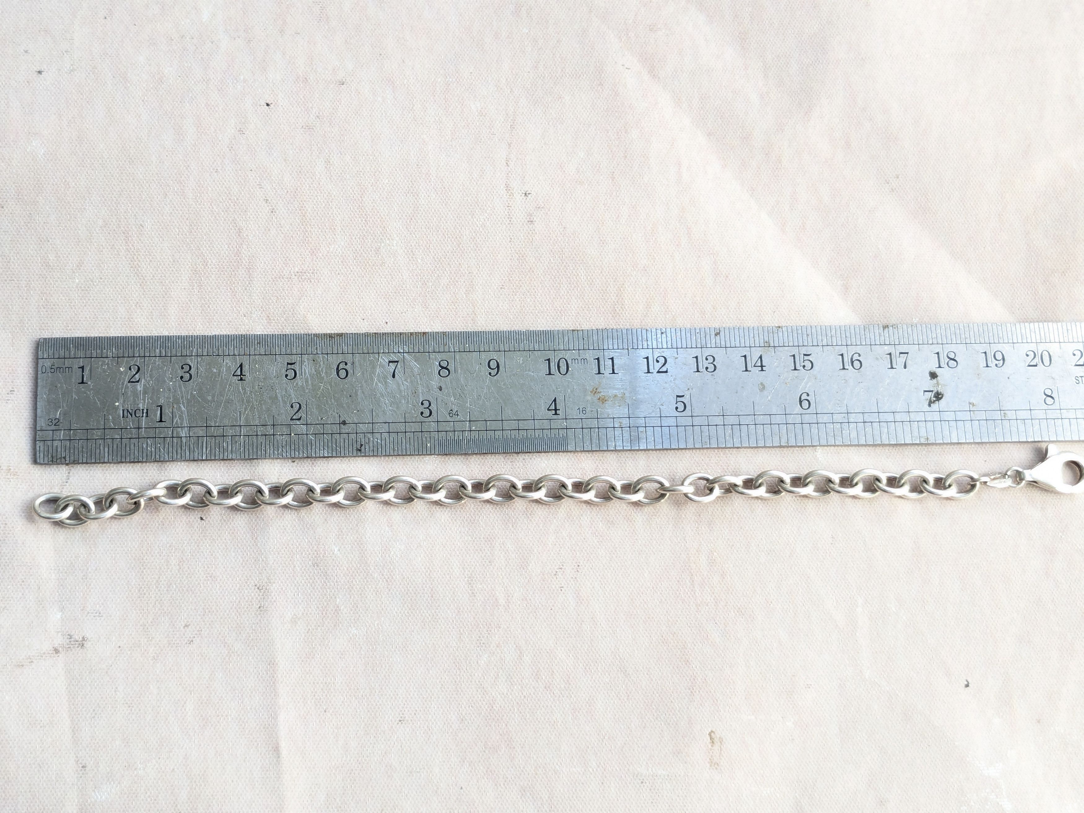 Jewelry Vintage Sterling Silver Bracelet Milor Oval Chain Link 8 Y2K Size ONE SIZE - 12 Thumbnail