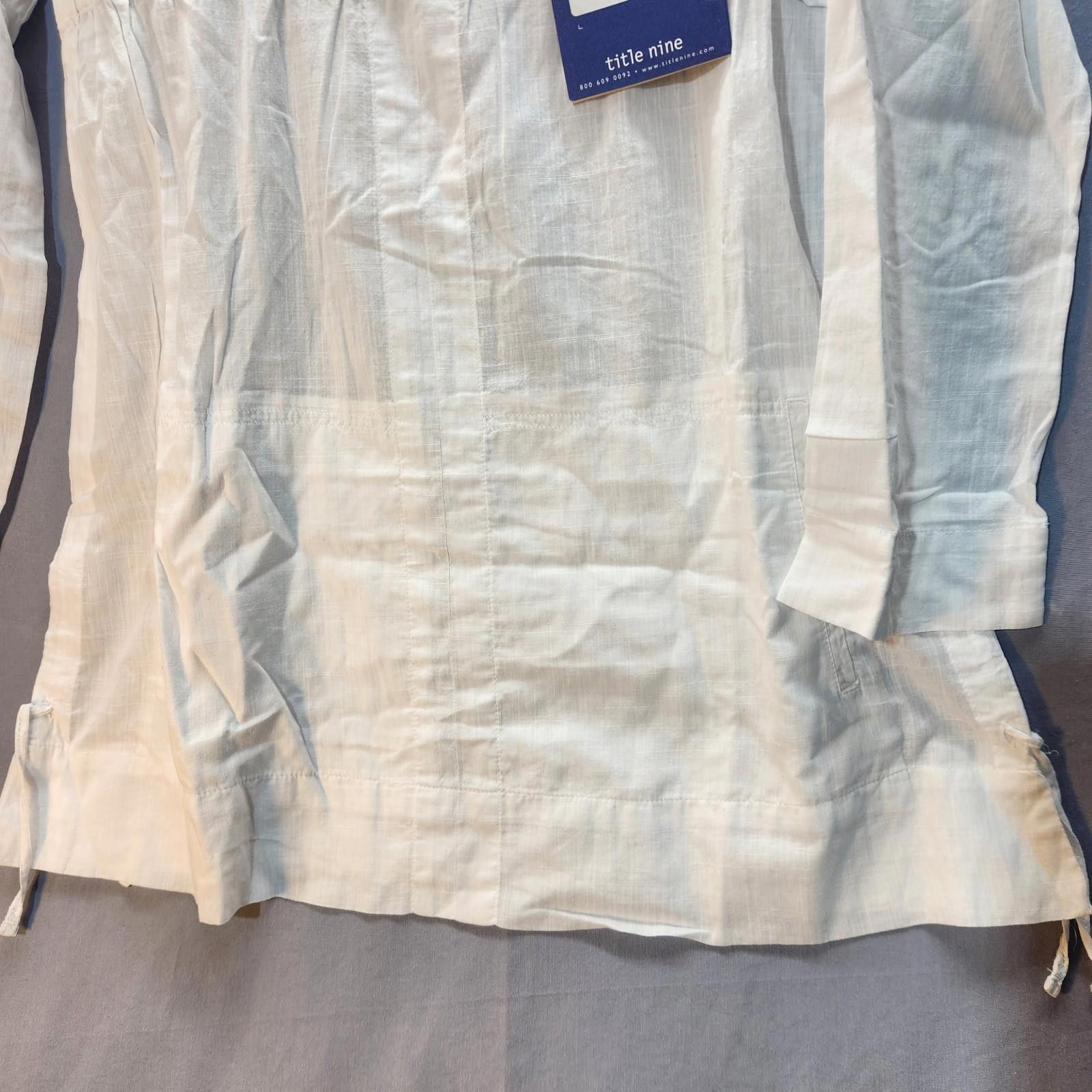 Designer Title Nine Maori Tunic Linen White Size Large NWT New Size L / US 10 / IT 46 - 3 Thumbnail