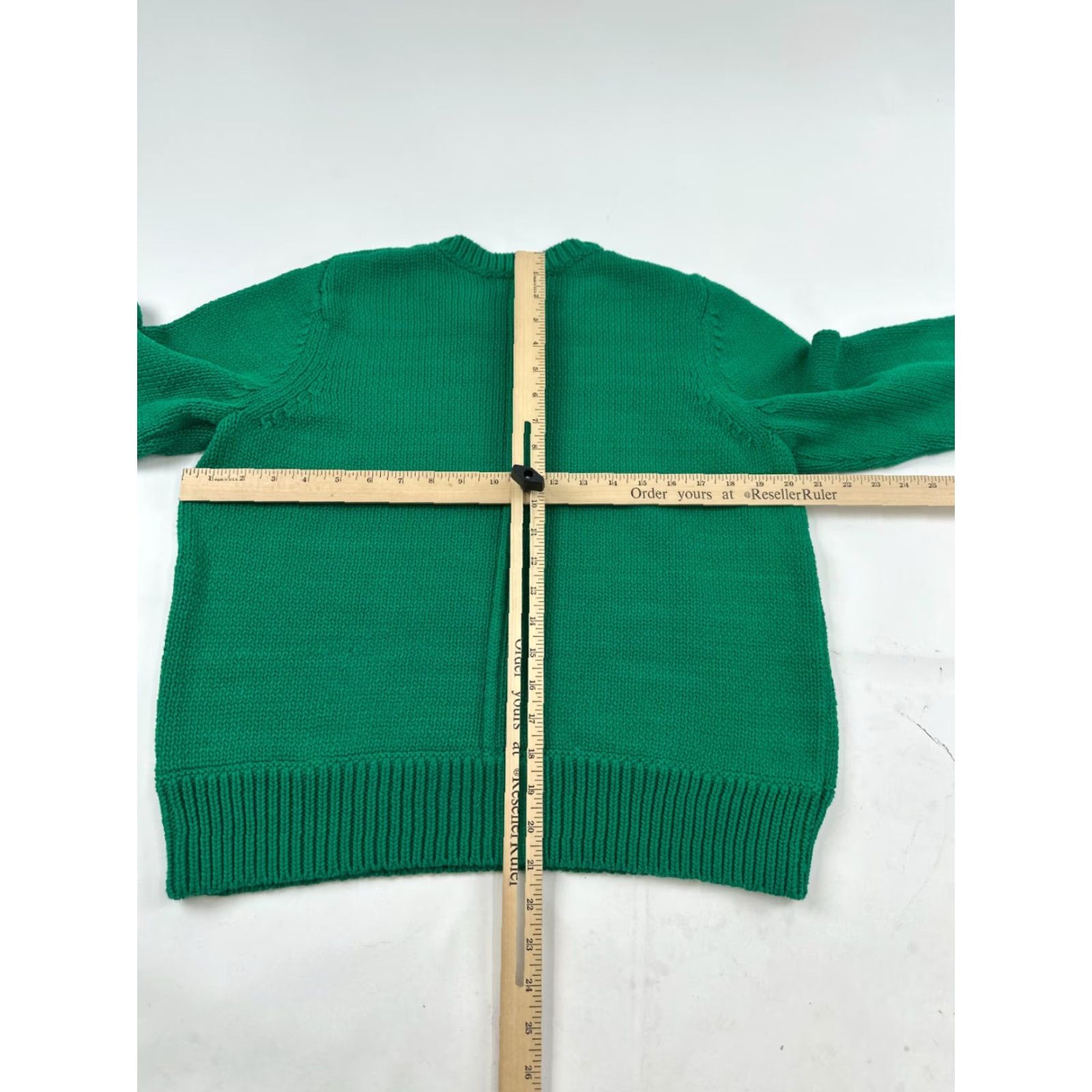 Treasure & Bond Treasure & Bond Sweater Womens Large Green Cable Knit Raglan Sleeve Crew Neck Pullover Casual Fall Winter Size L / US 10 / IT 46 - 6 Thumbnail