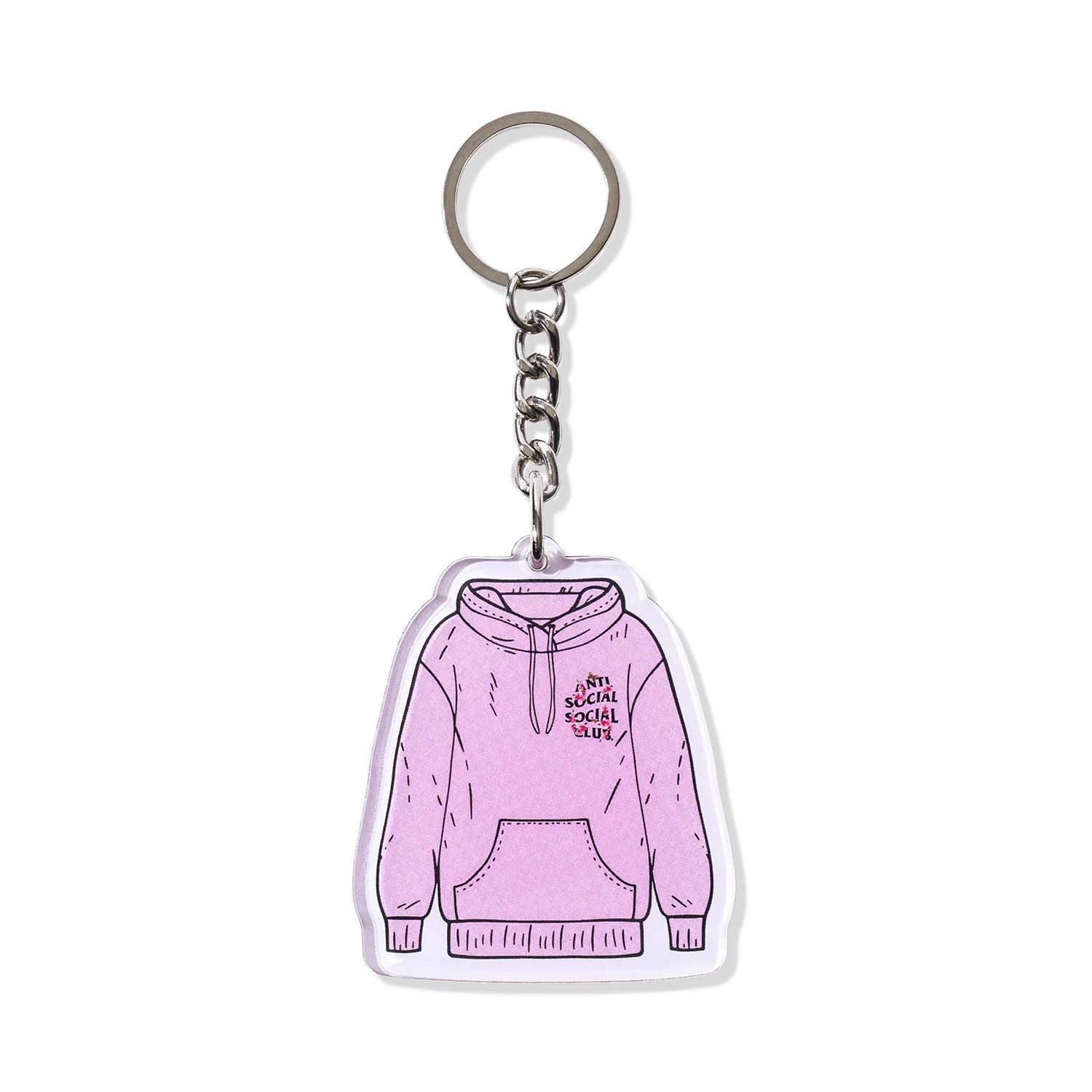 Anti Social Social Club assc kkotch hoody keychain (pink) Size ONE SIZE - 2 Thumbnail