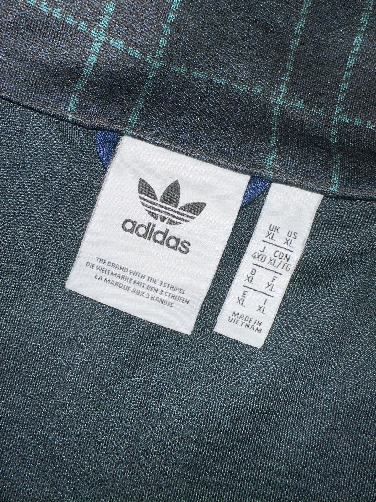 Adidas Tartan Plaid Beckenbauer Track Jacket Adidas Size US XL / EU 56 / 4 - 6 Thumbnail