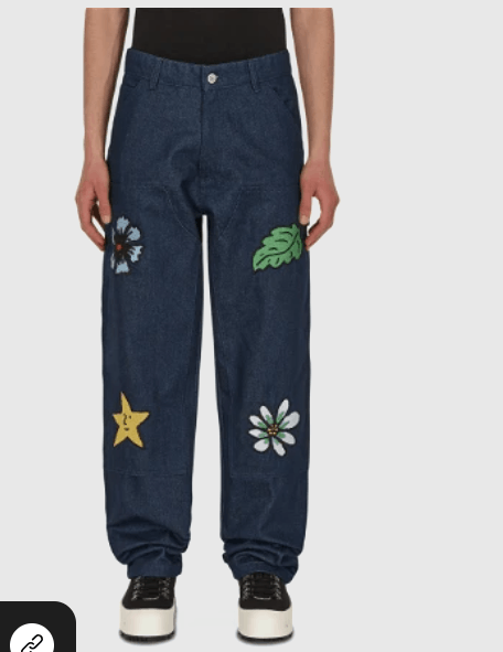 Sky High Farm Workwear Embroidered Workwear Denim Pant Size US 34 / EU 50 - 3 Thumbnail