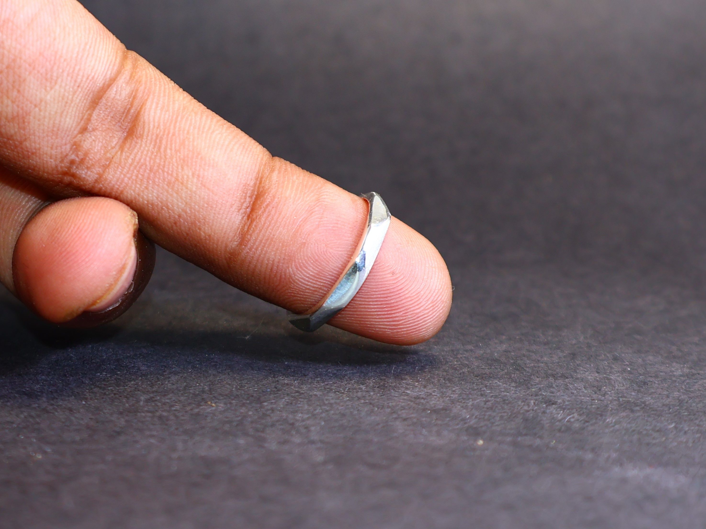 Handmade Band Ring, Silver Band Ring, 925 Sterling Silver Handmade, Size ONE SIZE - 7 Thumbnail