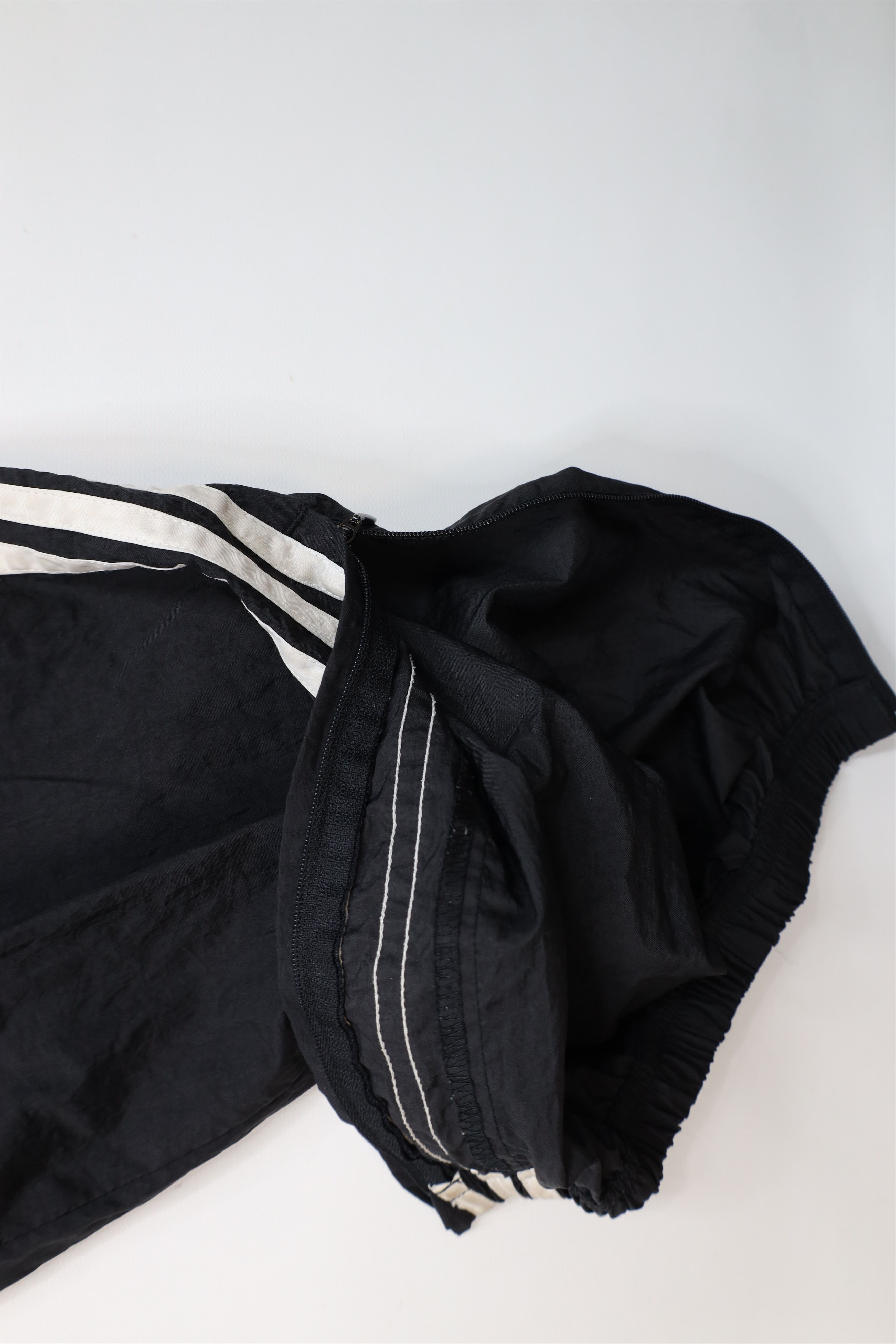 Adidas × Vintage Vintage 90s Adidas Striped Windbreaker Joggers Pants Black Size US 36 / EU 52 - 5 Thumbnail