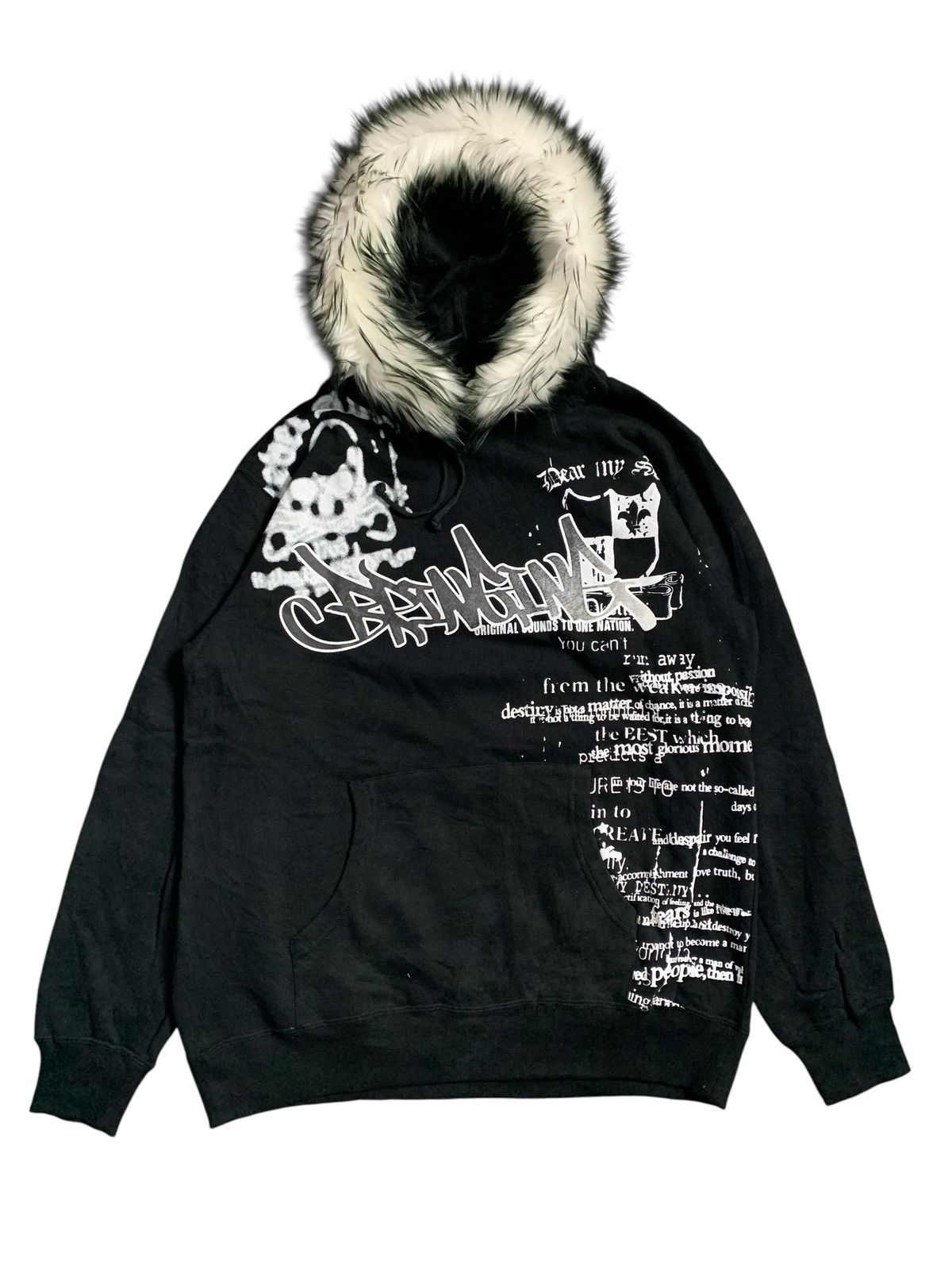 20471120 Archive SORRIDERE GOTHIC POEM FUR HOODIE IFSIX LGB STYLE Size US L / EU 52-54 / 3 - 1 Thumbnail
