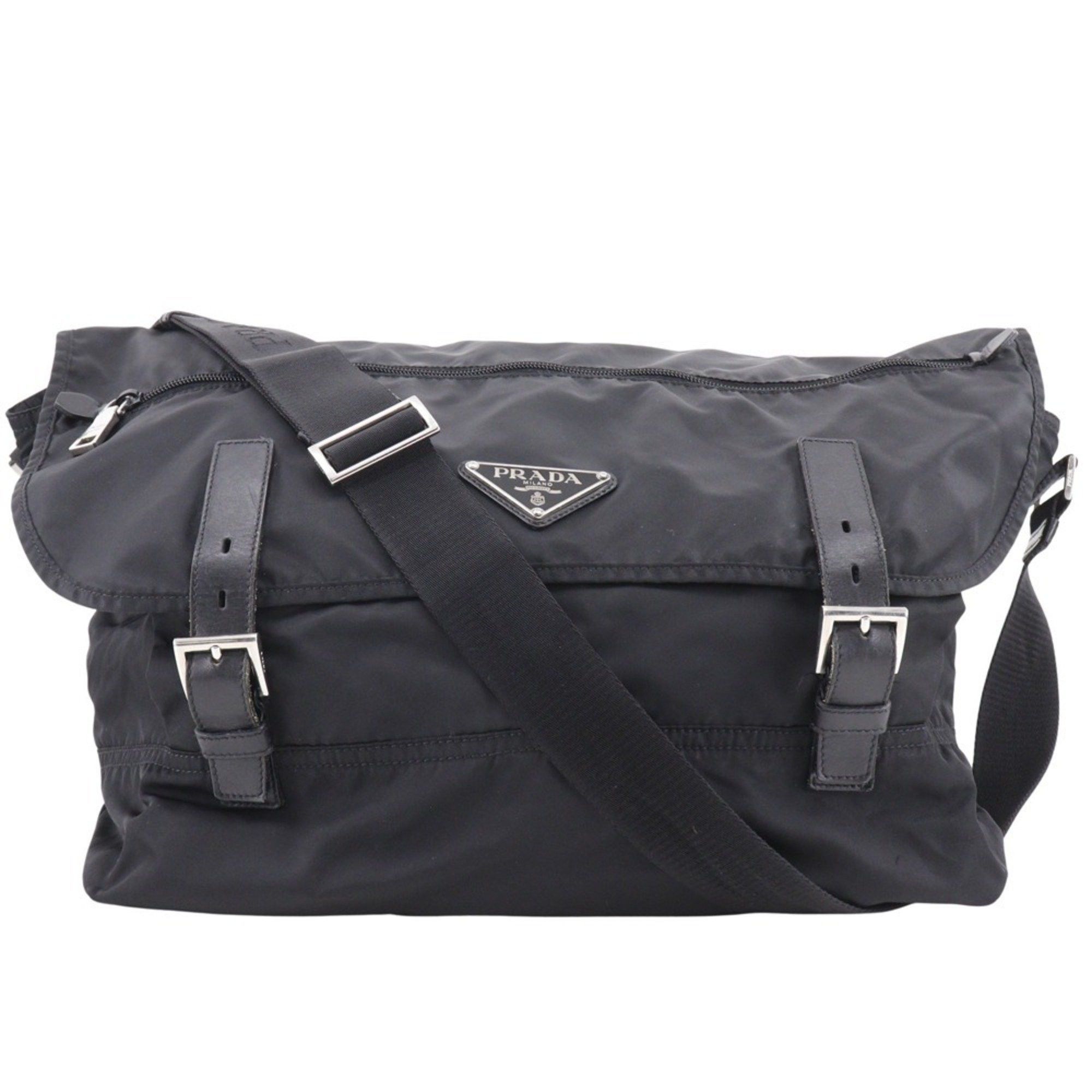 Prada PRADA Shoulder Bag Nylon NERO Black Belt Clasp Unisex H122625457 Size ONE SIZE - 1 Thumbnail