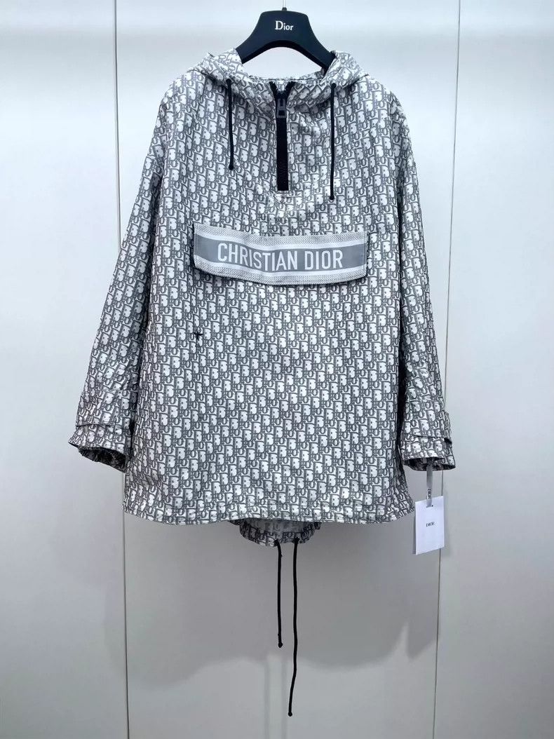 Dior Dior Gray old flower hooded windbreaker jacket 2504-Nextarr Size XS / US 0-2 / IT 36-38 - 1 Thumbnail