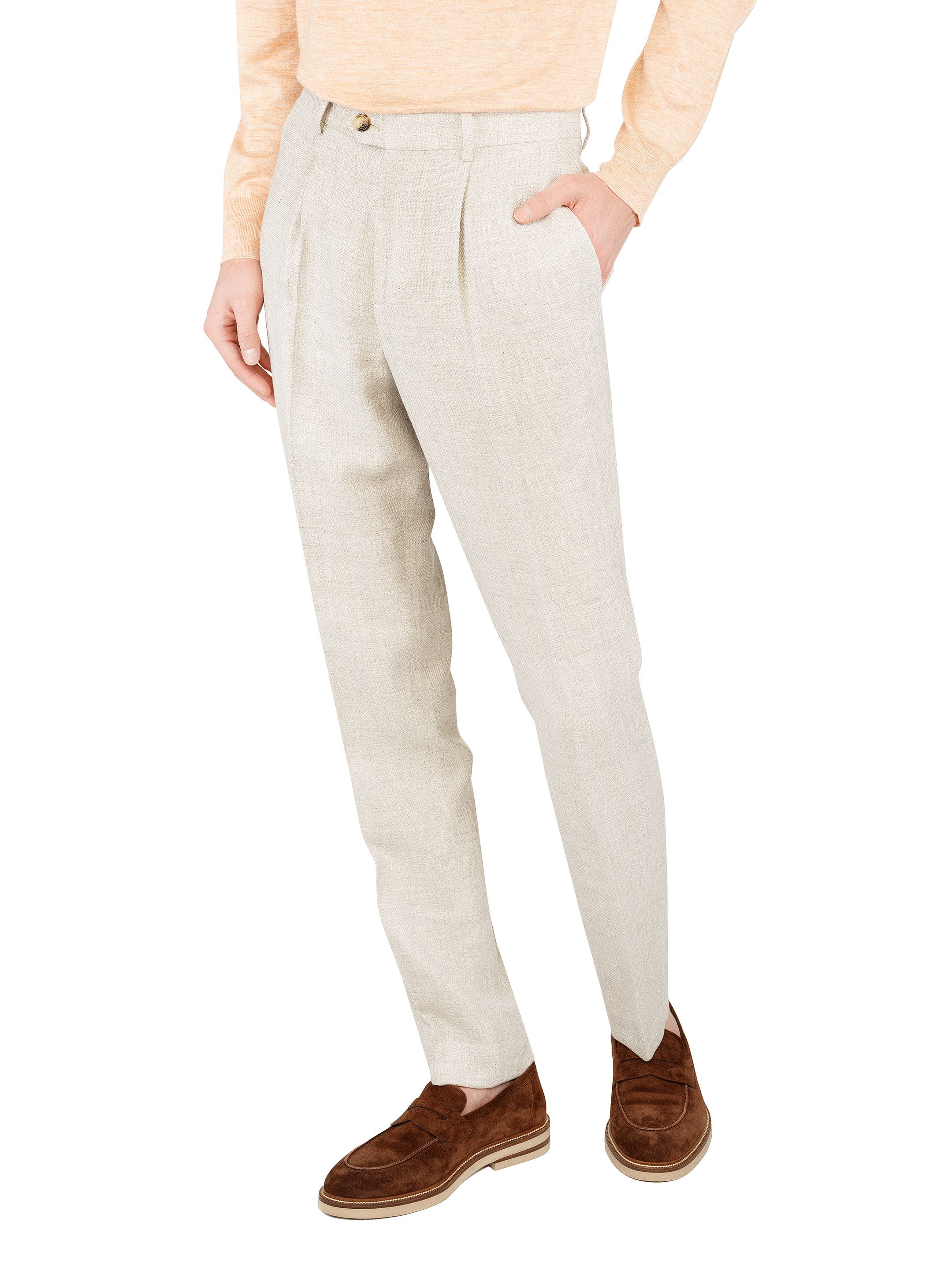 Brunello Cucinelli o1y0526 Single-breasted Suit in Light Beige Size US XL / EU 56 / 4 - 6 Thumbnail