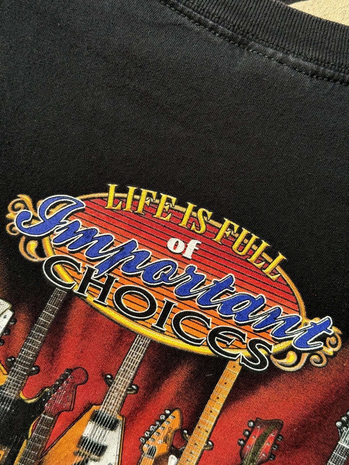 Vintage Vintage printed guitar tshirt Size US XL / EU 56 / 4 - 3 Thumbnail