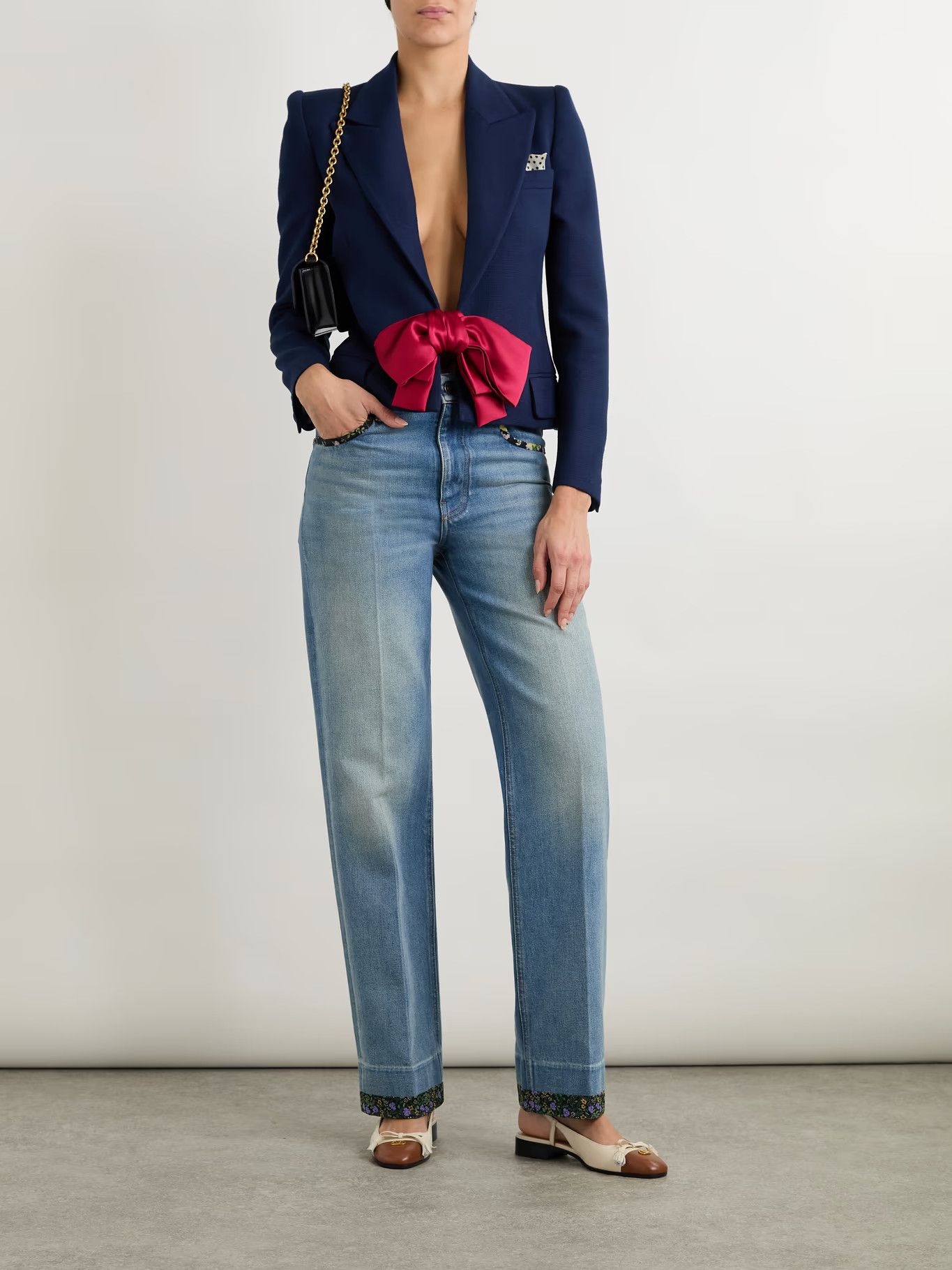 Valentino o1y0326 Denim Pant in Blue Size 28" / US 6 / IT 42 - 4 Thumbnail