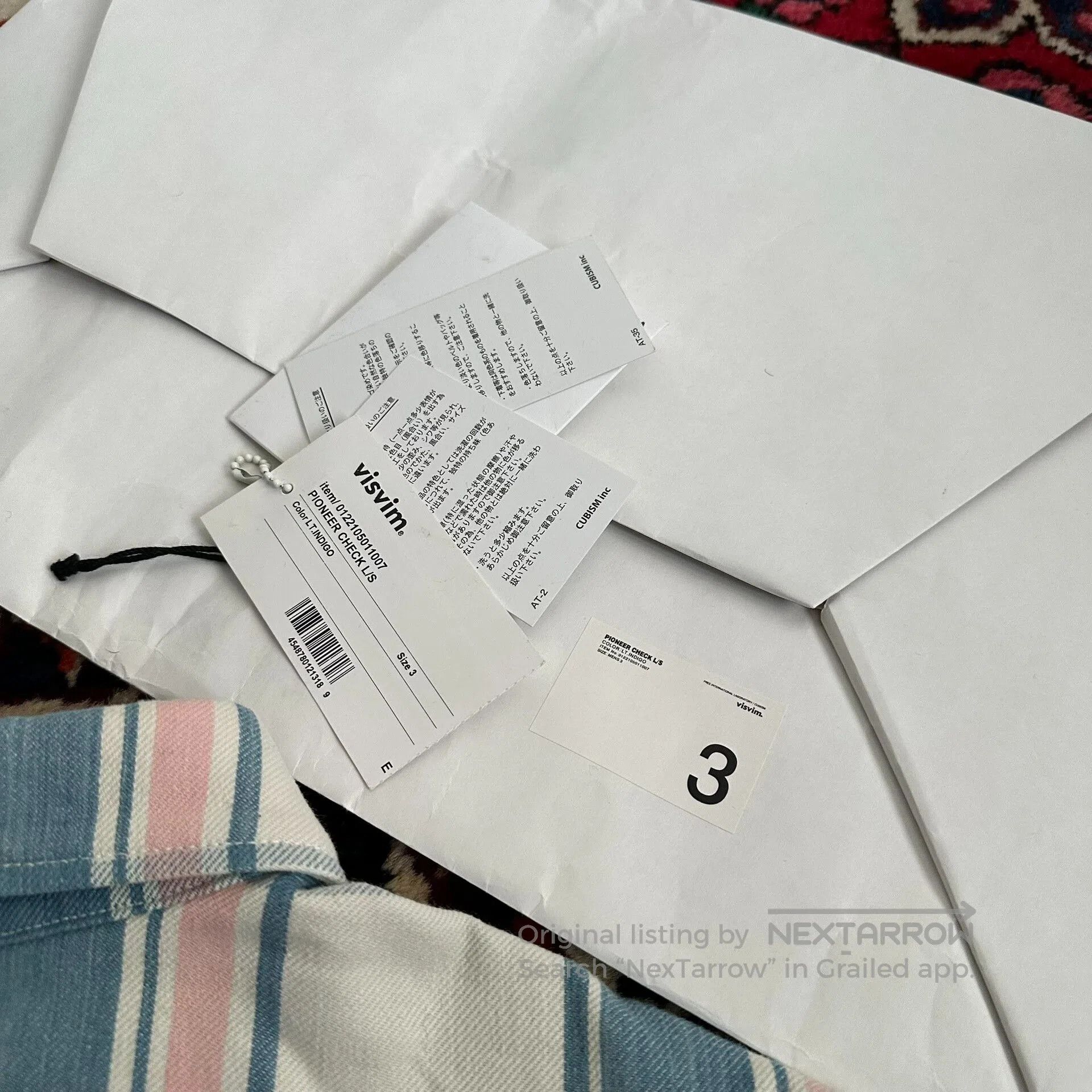 Visvim visvim pioneer check shirt in blue plaid. Size US L / EU 52-54 / 3 - 9 Thumbnail