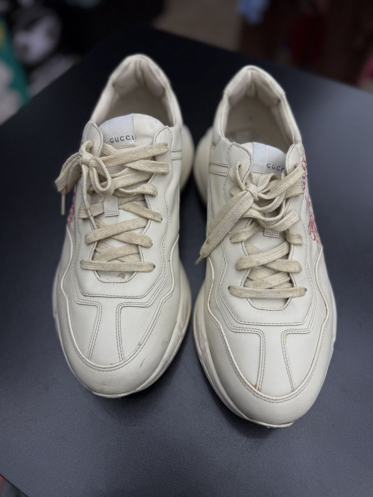 Gucci Gucci Rhyton Sneakers Size 11.5G/12US Size US 12 / EU 45 - 14 Thumbnail