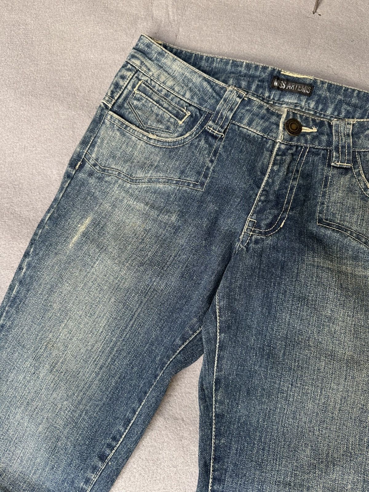 Japanese Brand FLARE Miss Artemis Tribal Design Low Rise Denim Size US 28 / EU 44 - 7 Thumbnail
