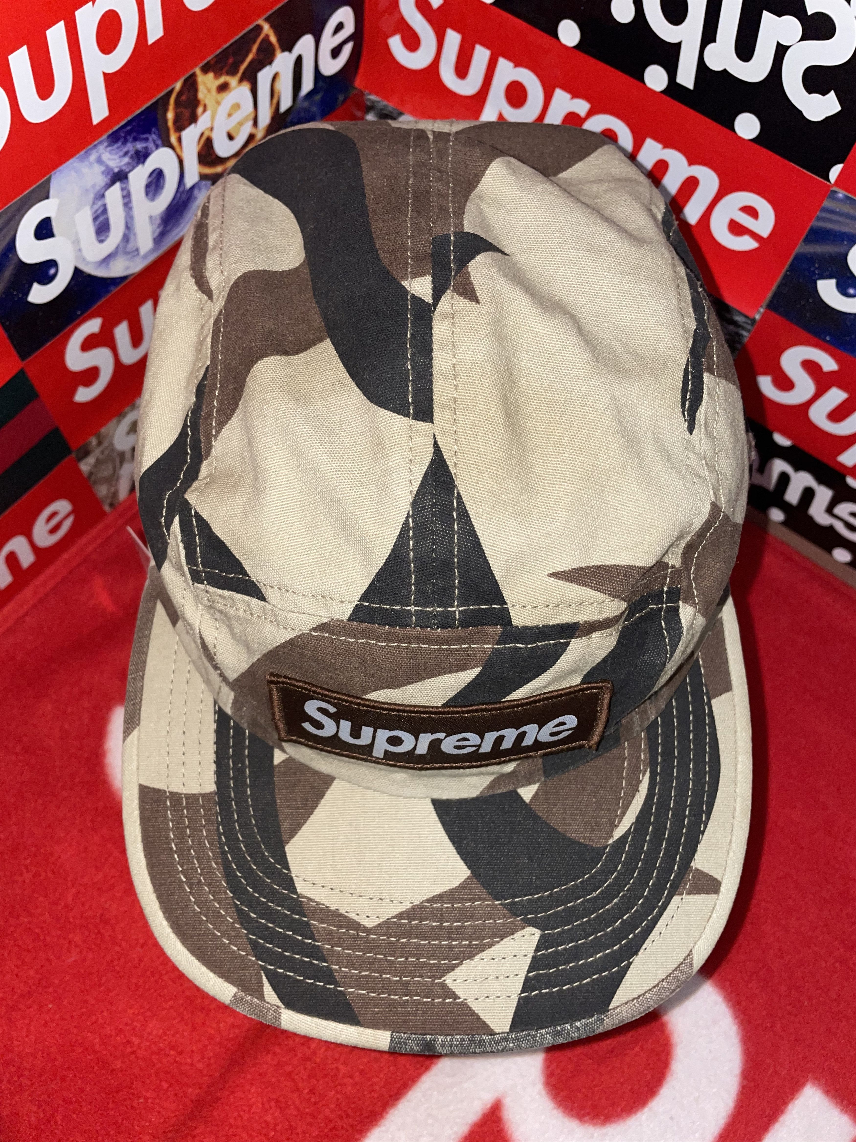 Supreme Supreme Military Camp Cap Tan Tribal Camo FW19 Size ONE SIZE - 2 Thumbnail
