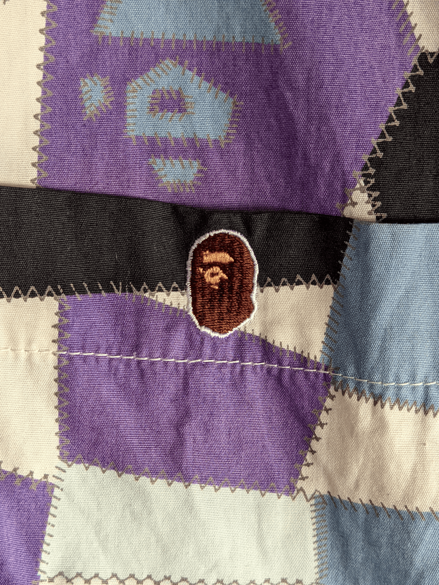 Bape Patchwork Button Up S/S Shirt A Bathing Ape Size US S / EU 44-46 / 1 - 5 Thumbnail